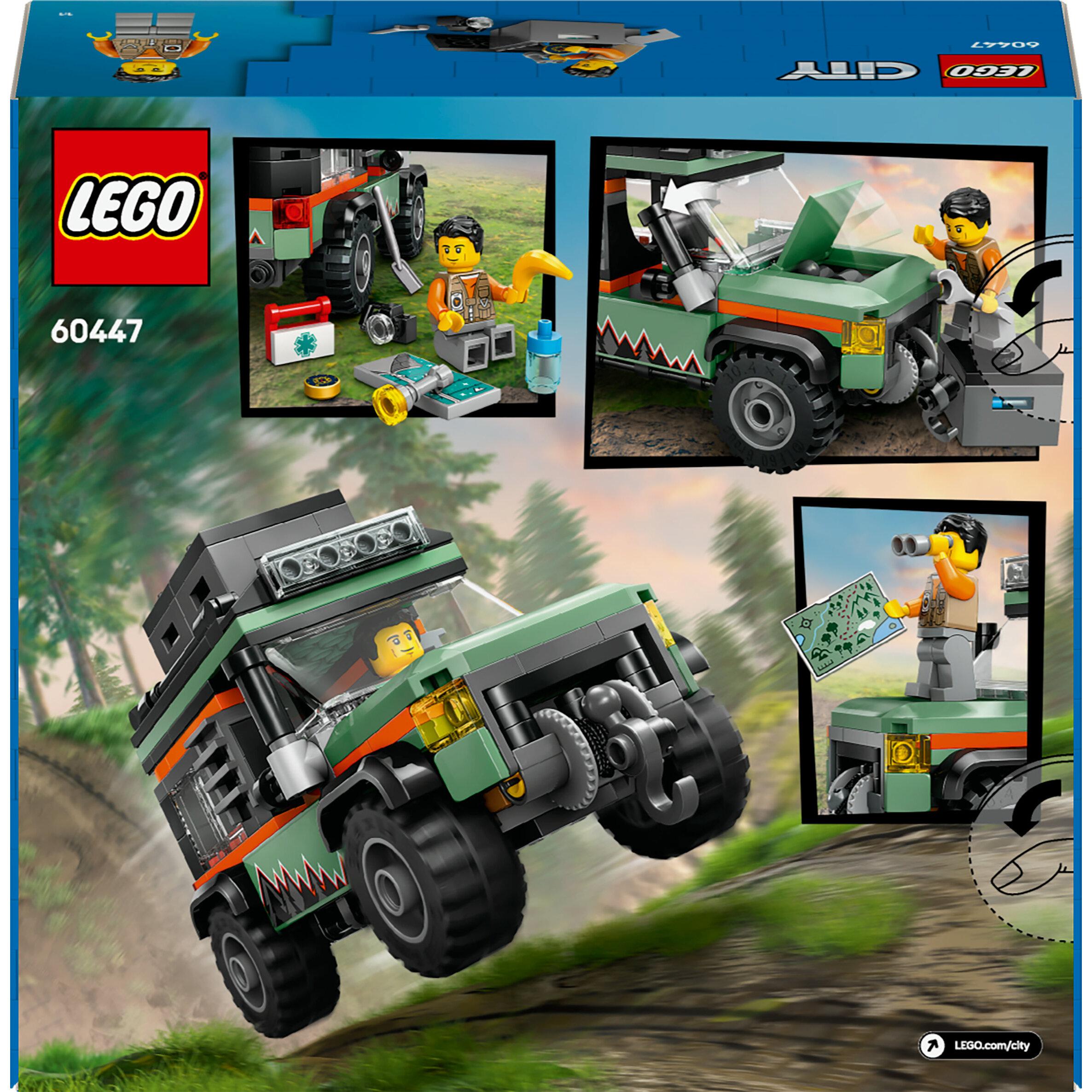 Voir la diapositive 8 : LEGO LEGO City 60447 Le camion 4x4 tout-terrain - Jeu de construction pour garçon dès 6 ans