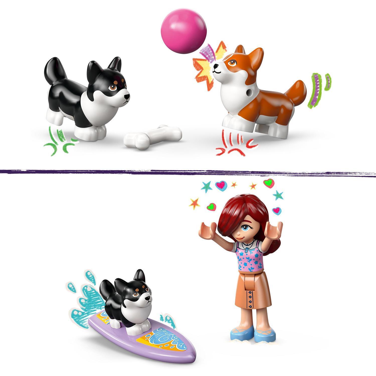 Voir la diapositive 5 : LEGO Friends 42641 - Chiens Surfeurs et Aventures en Scooter
