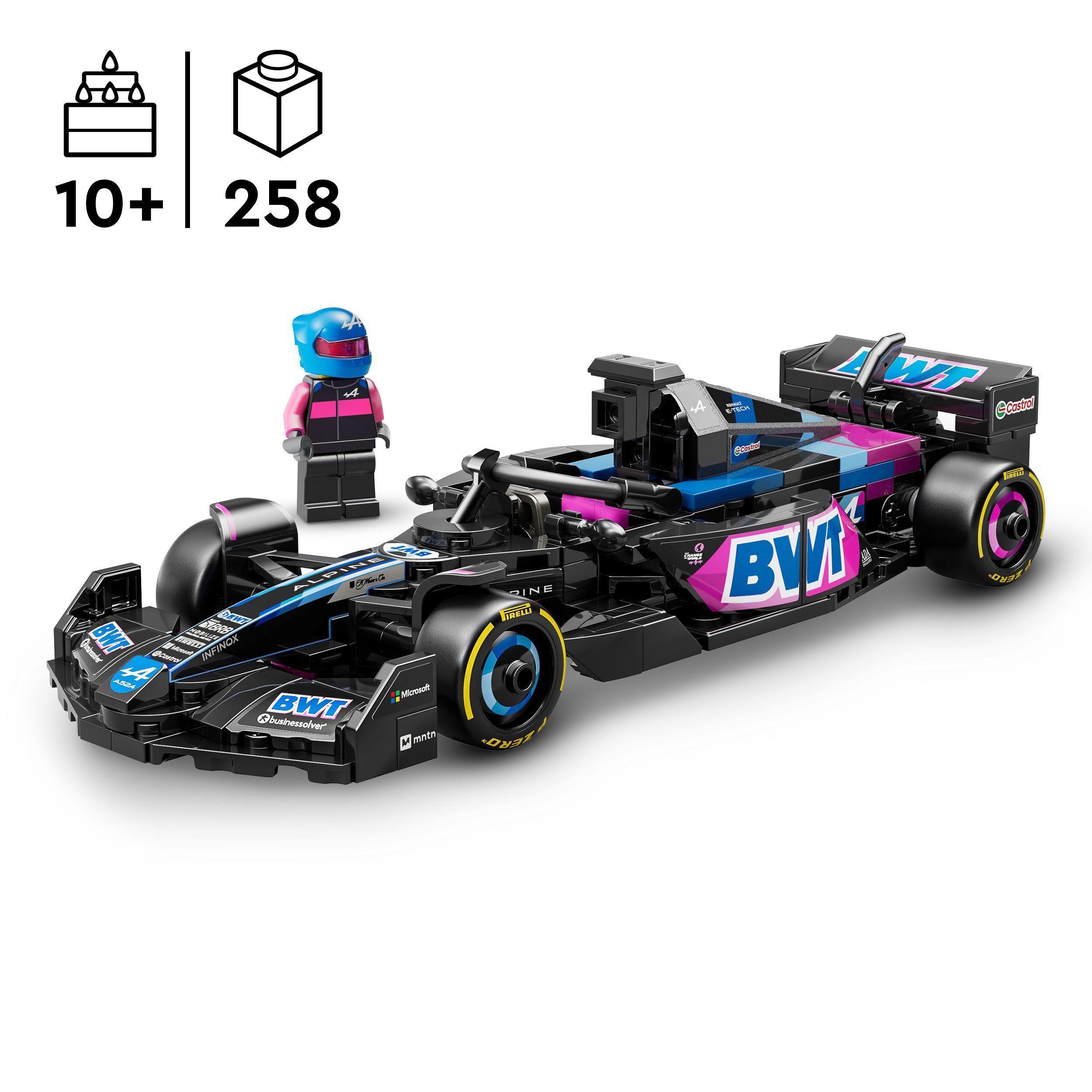 Voir la diapositive 3 : LEGO Speed Champions 77248 - Voiture F1 BWT Alpine Team A524