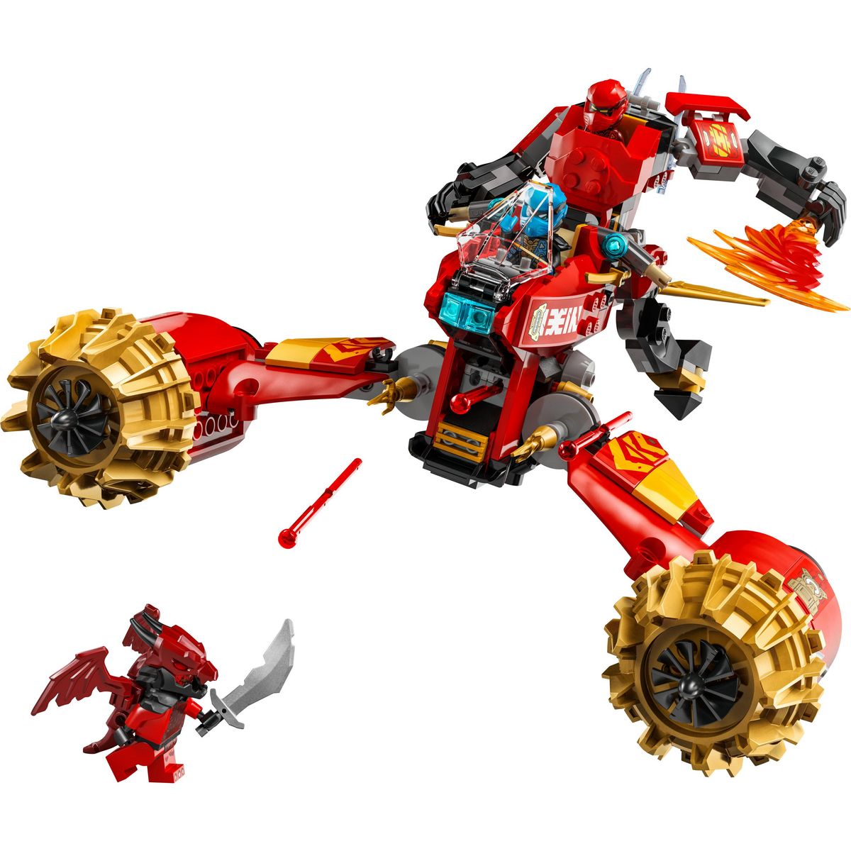 LEGO Ninjago 71830 - La moto tempête de robot de Kai