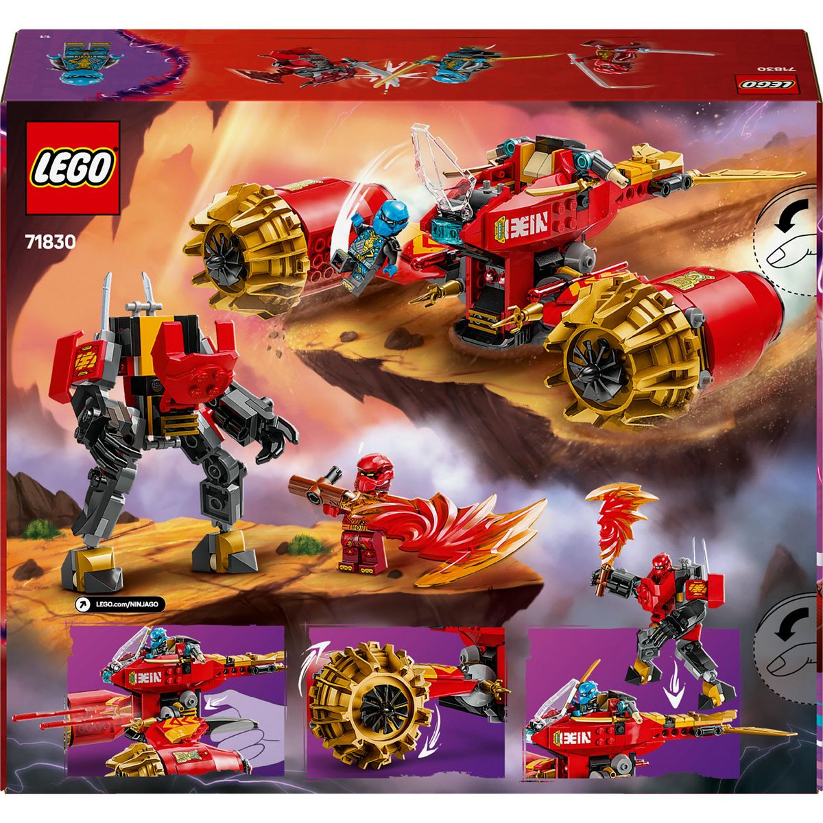 LEGO Ninjago 71830 - La moto tempête de robot de Kai