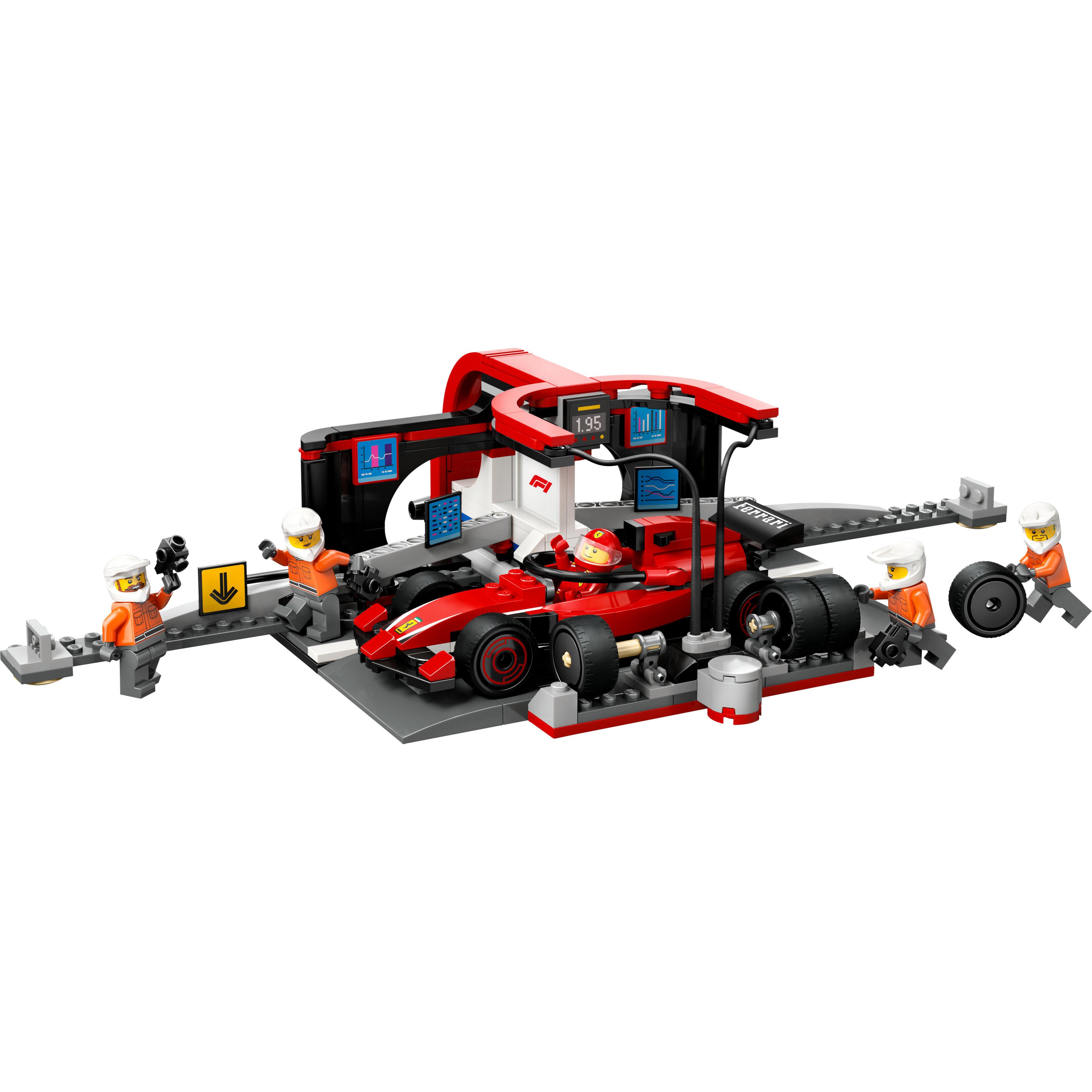 Voir la diapositive 2 : LEGO LEGO City 60443 Arrêt au stand de F1 avec voiture Ferrari - Jouet pour garçon dès 6 ans