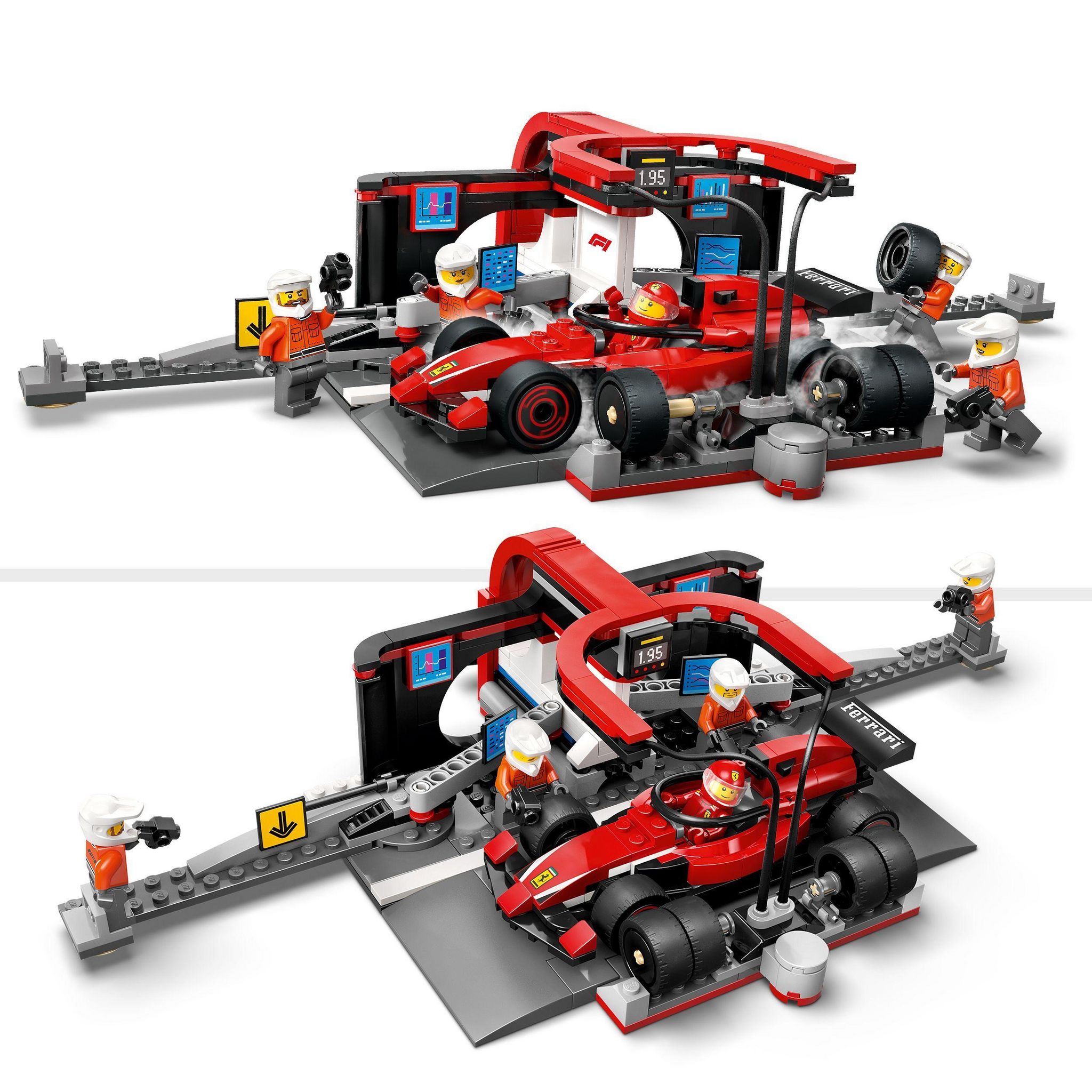 Voir la diapositive 4 : LEGO City 60443 - Arrêt au Stand de F1 avec voiture Ferrari