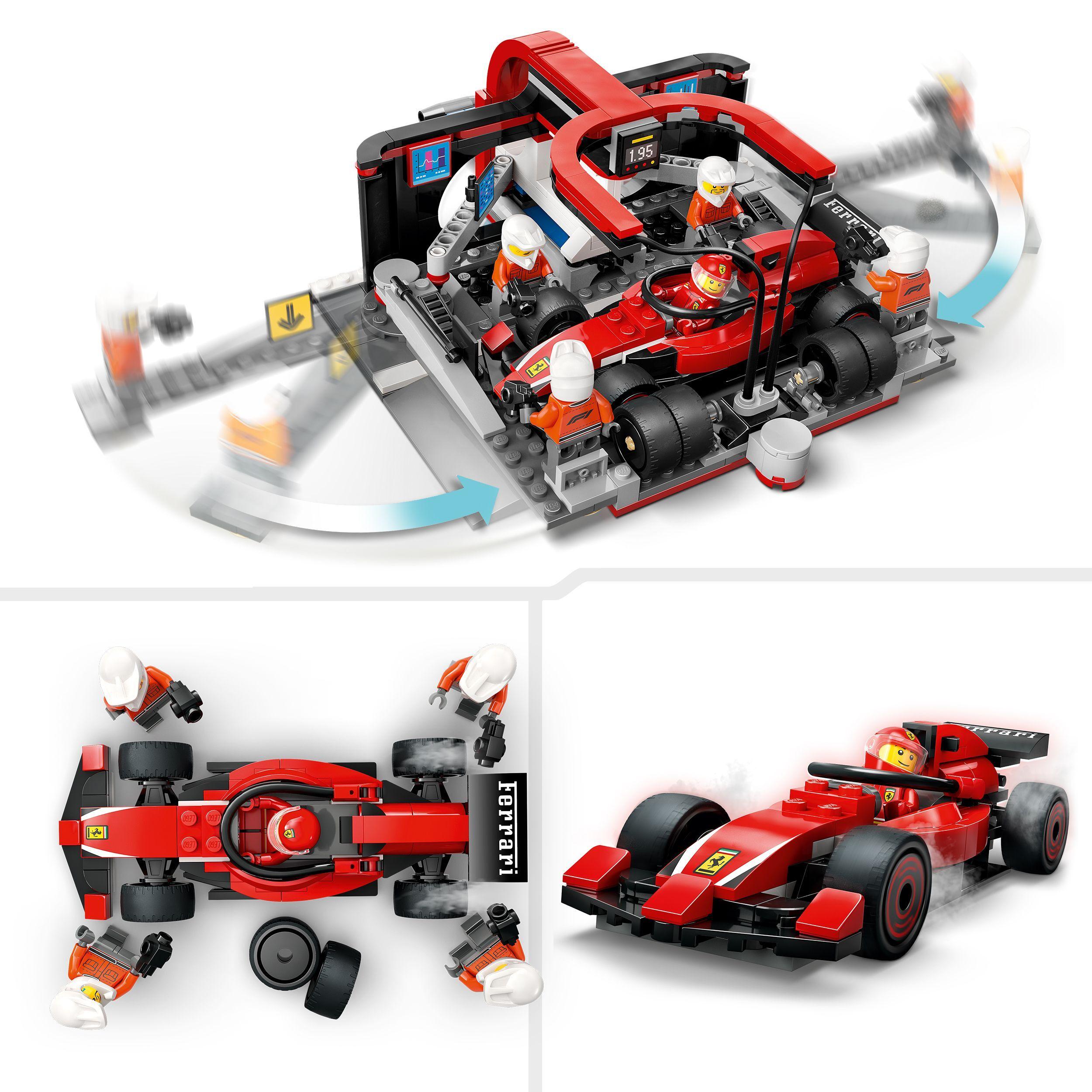 Voir la diapositive 5 : LEGO LEGO City 60443 Arrêt au stand de F1 avec voiture Ferrari - Jouet pour garçon dès 6 ans