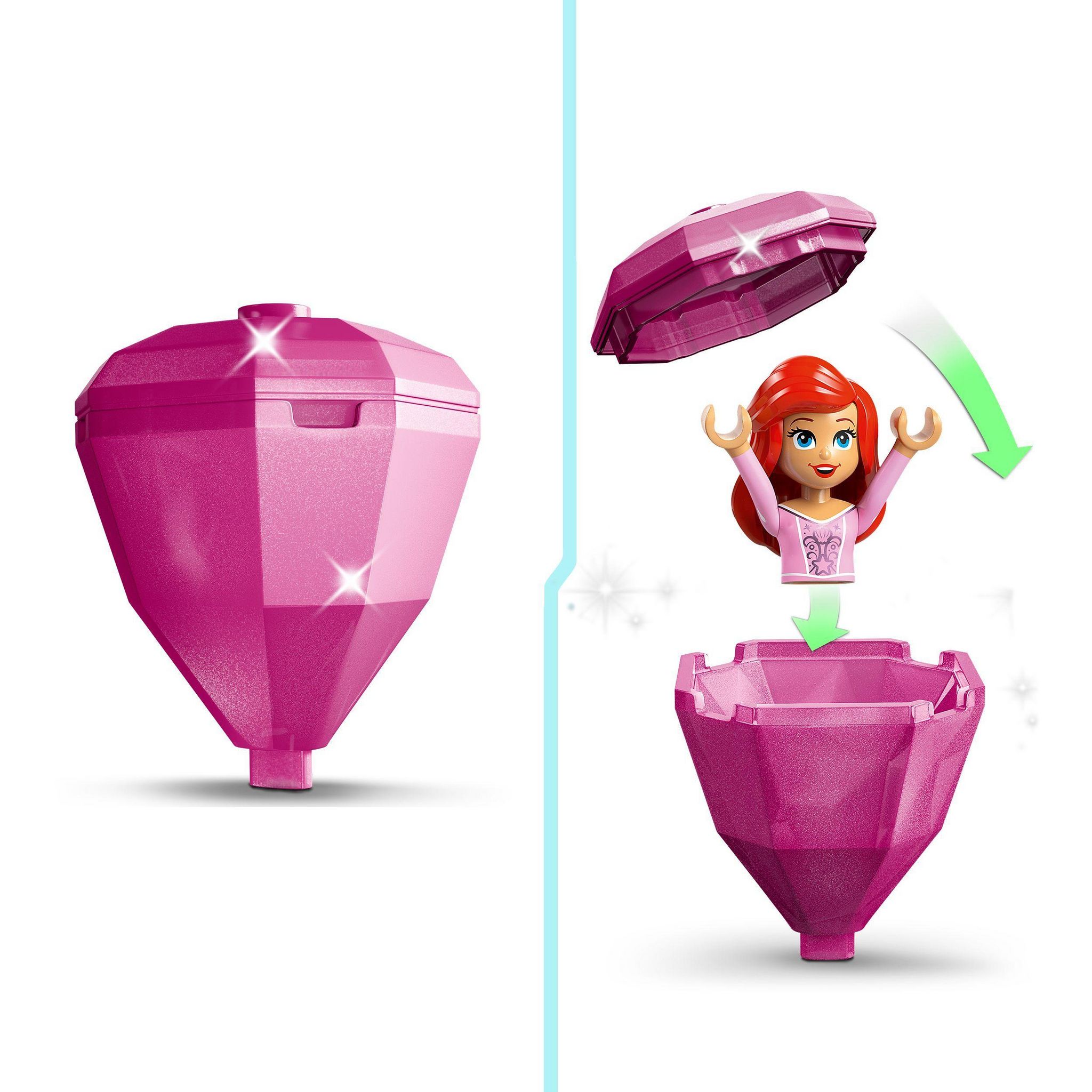 Voir la diapositive 5 : LEGO Disney 43259 - Ariel Tournoyante