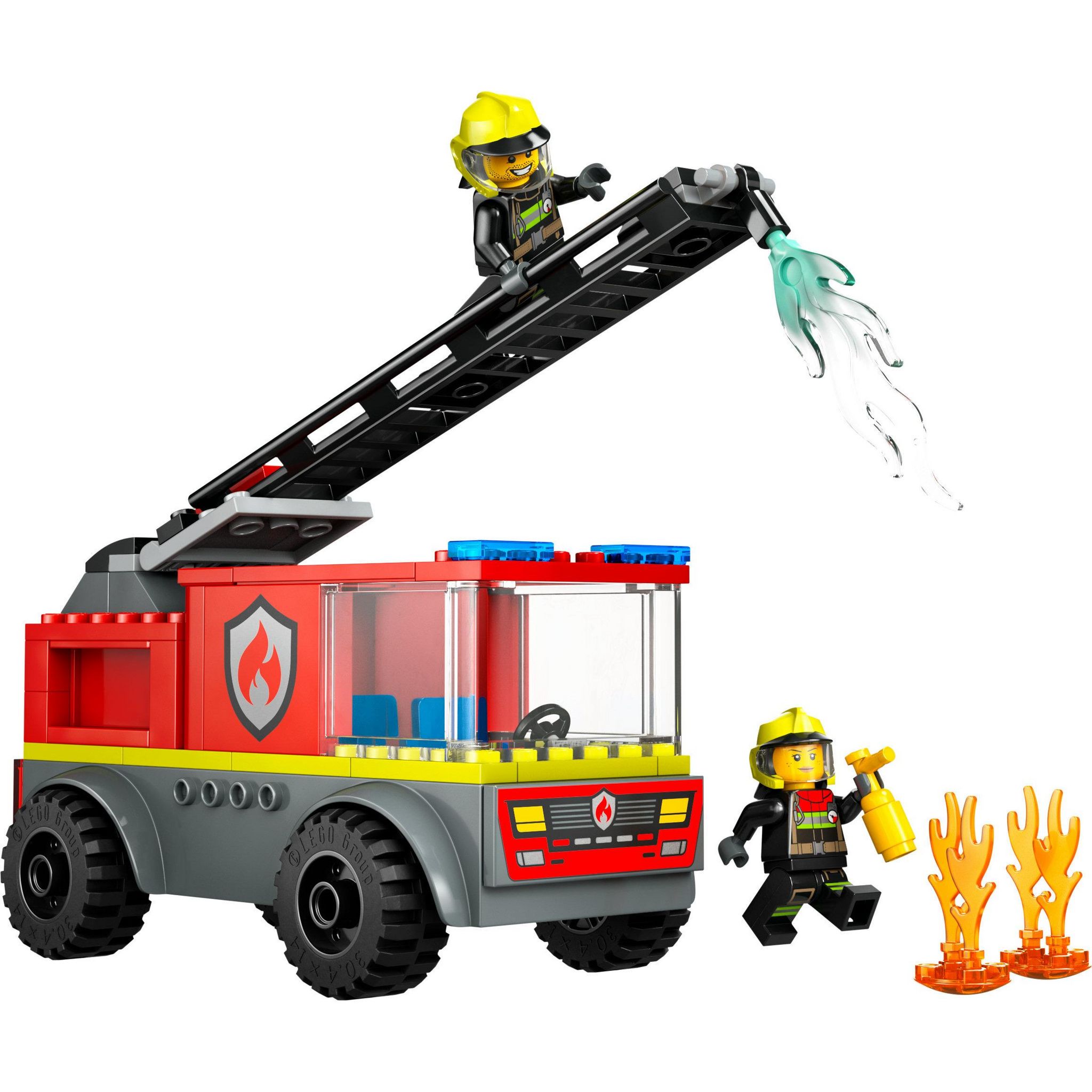Voir la diapositive 2 : LEGO City 60463 - Camion de pompiers avec échelle
