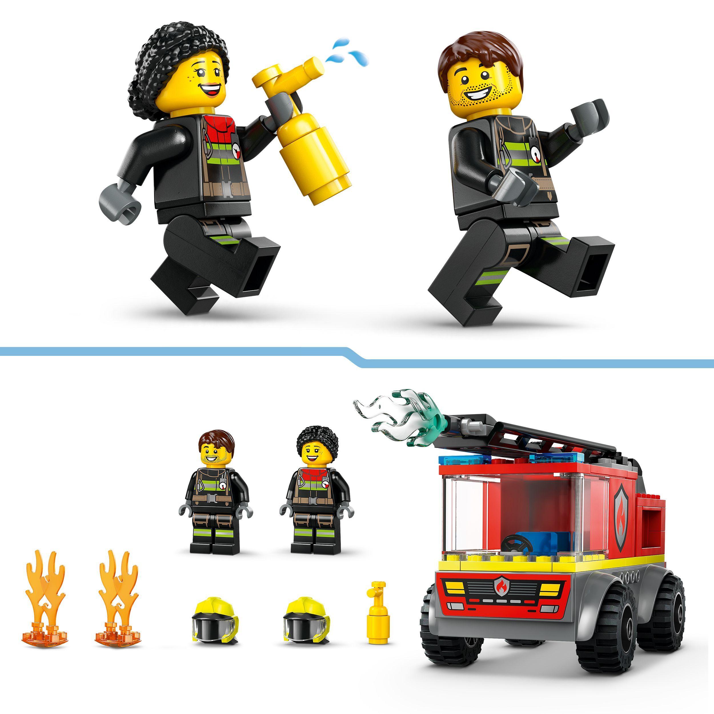 Voir la diapositive 5 : LEGO LEGO City 60463 Camion de pompiers avec échelle - Jeu de construction - Enfants dès 4 ans