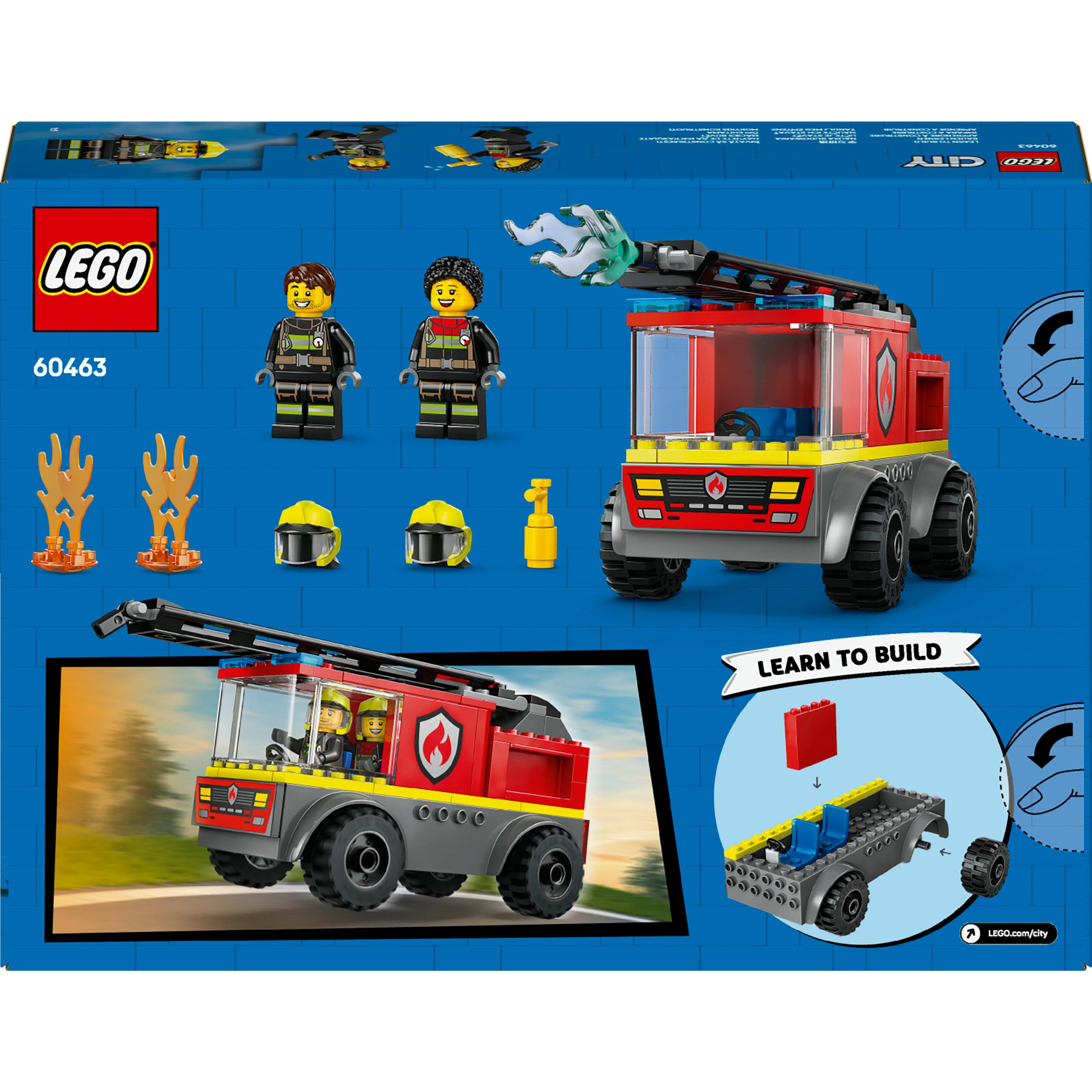 Voir la diapositive 8 : LEGO LEGO City 60463 Camion de pompiers avec échelle - Jeu de construction - Enfants dès 4 ans