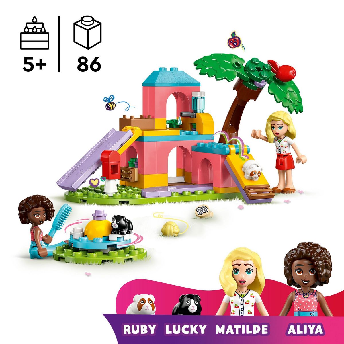 LEGO Friends 42640 - L'Aire de jeux des cochons d'Inde