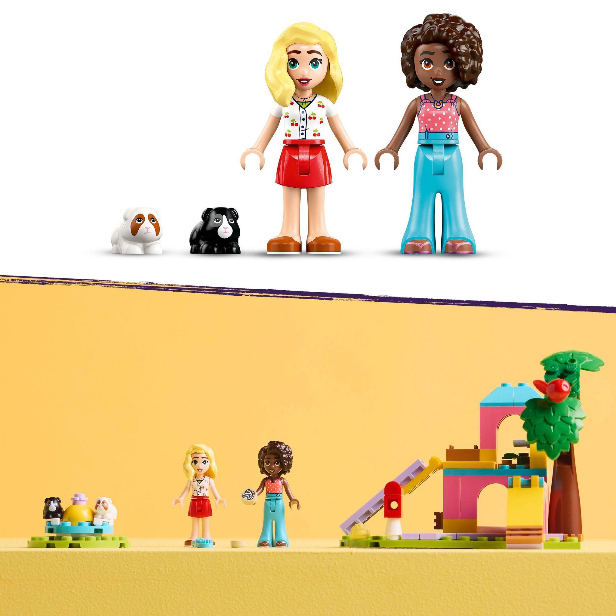 Voir la diapositive 6 : LEGO Friends 42640 - L'Aire de jeux des cochons d'Inde