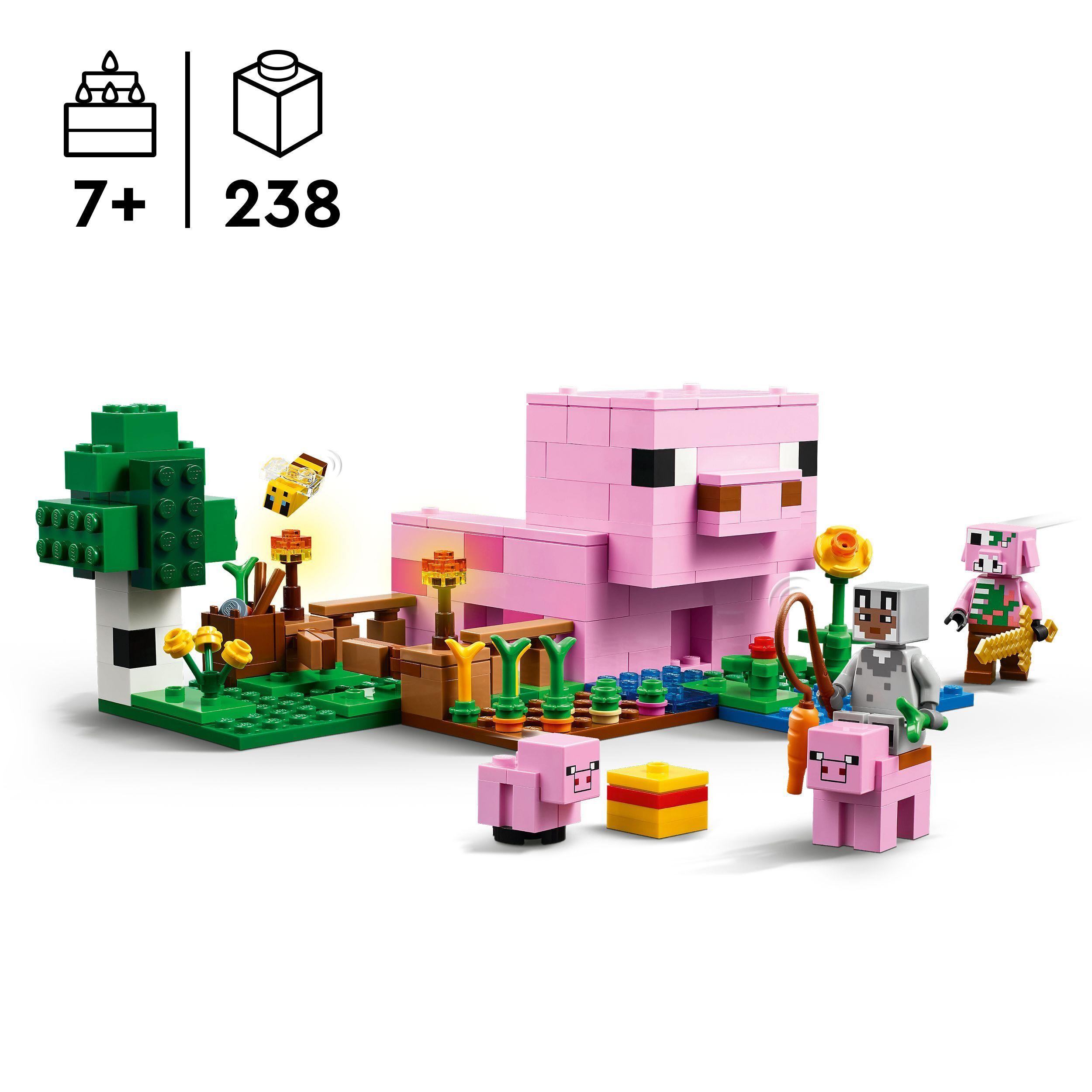 Voir la diapositive 2 : LEGO LEGO Minecraft 21268 La Maison de Porcelet - Jeu de Construction dès 7 ans
