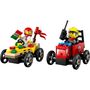 Voir la diapositive 2 : LEGO City 60458 - Pack de bolide de course : Camion de pizza contre camion de pompiers