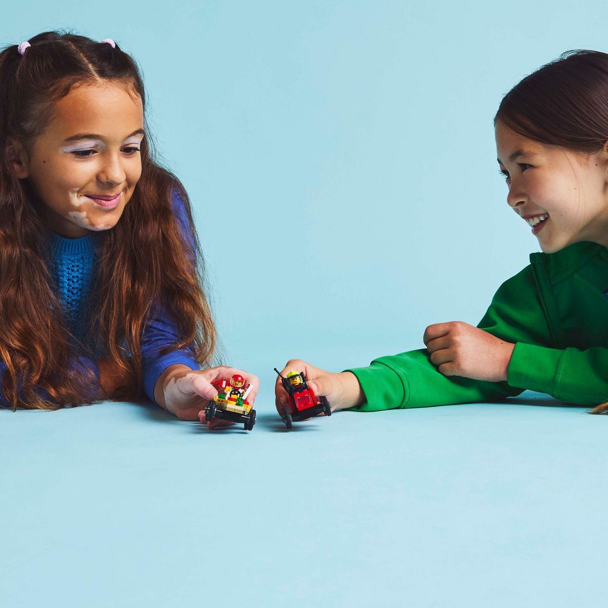 LEGO City 60458 - Pack de bolide de course : Camion de pizza contre camion de pompiers