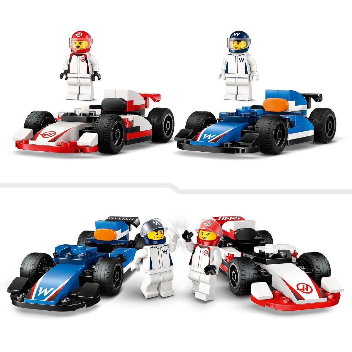 LEGO City 60464 - Voitures de course de F1 Williams Racing et Haas F1