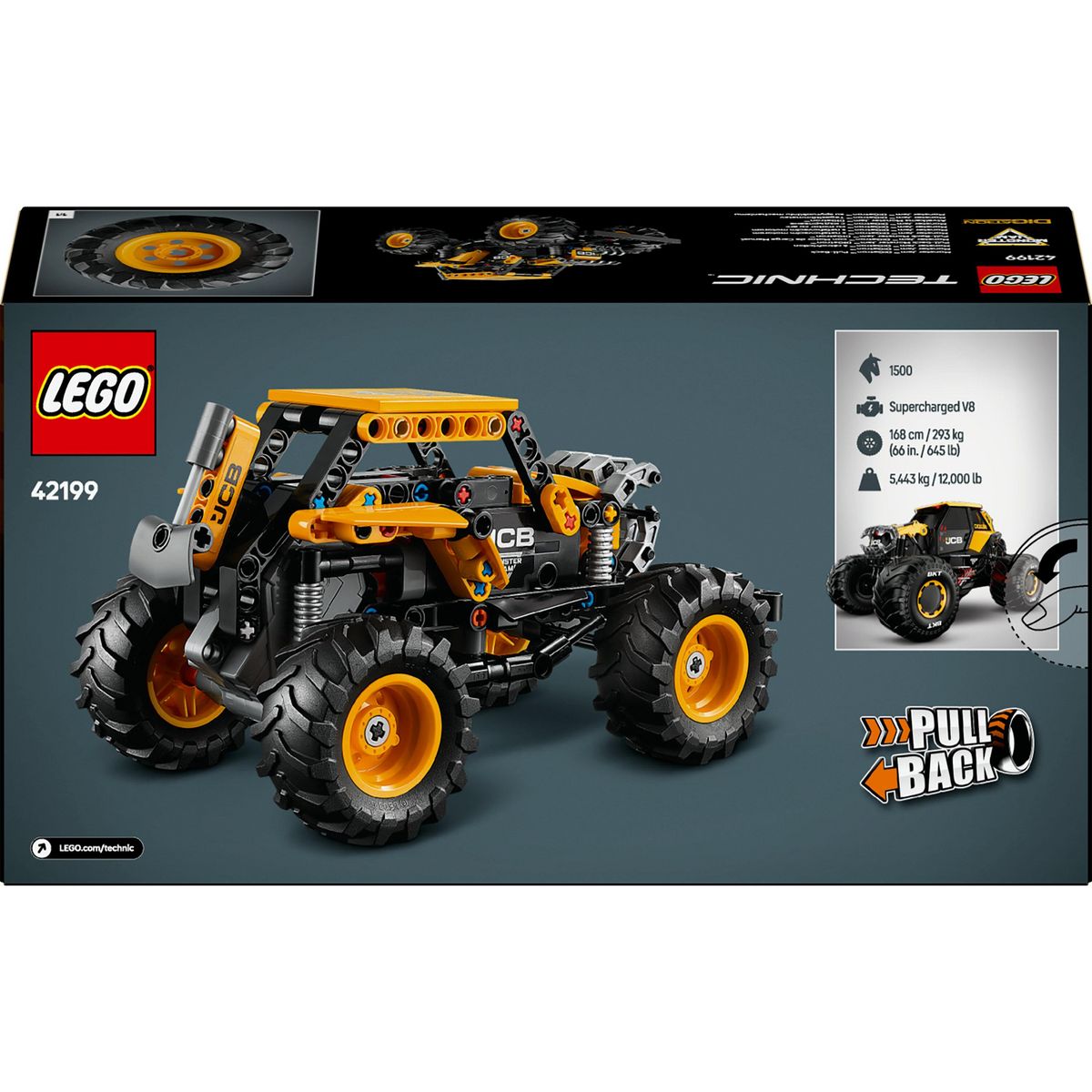 LEGO Technic 42199 - Monster Jam Digatron à Rétrofriction