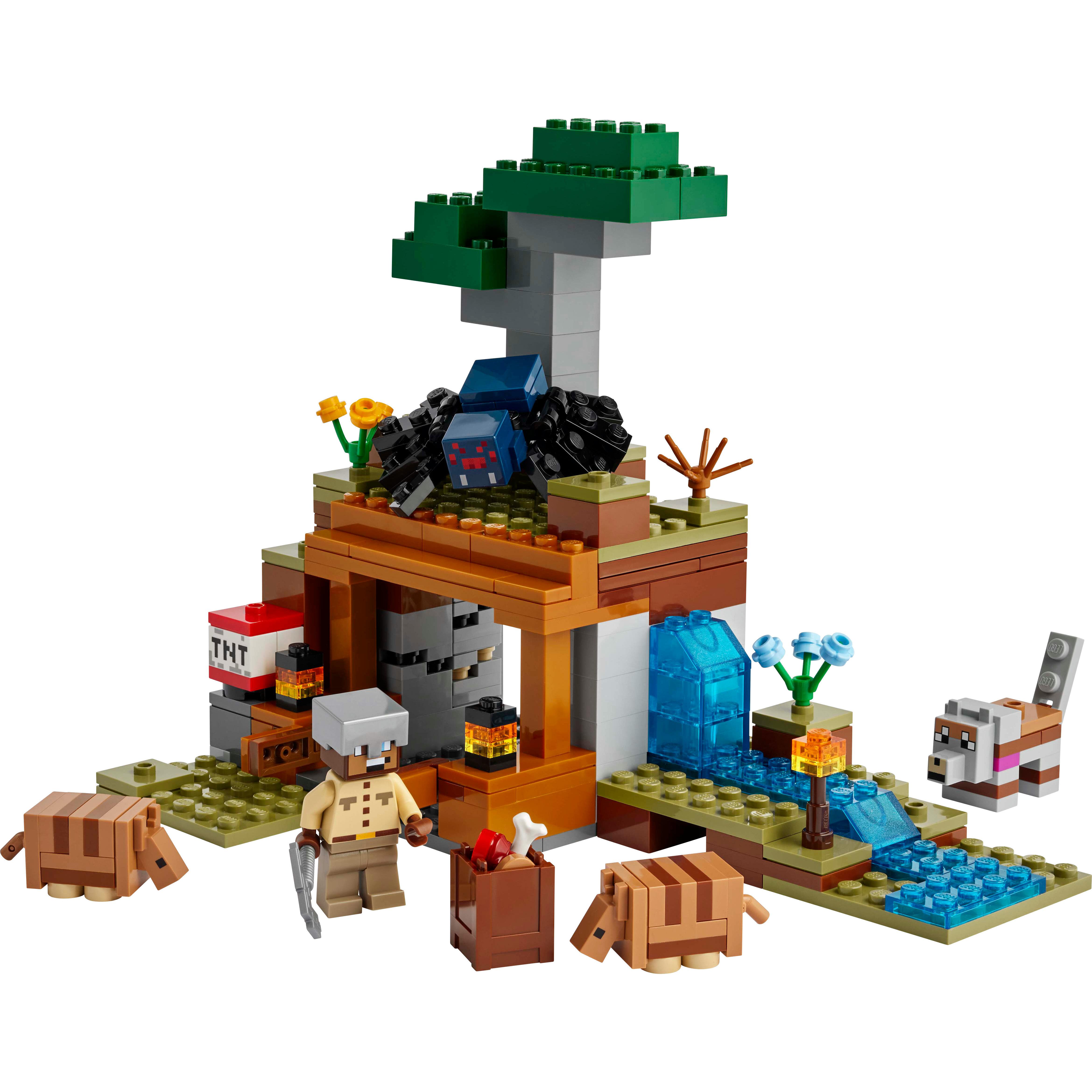 Voir la diapositive 2 : LEGO LEGO Minecraft 21269 L’expédition dans la mine du tatou - Jeu de construction pour garçon