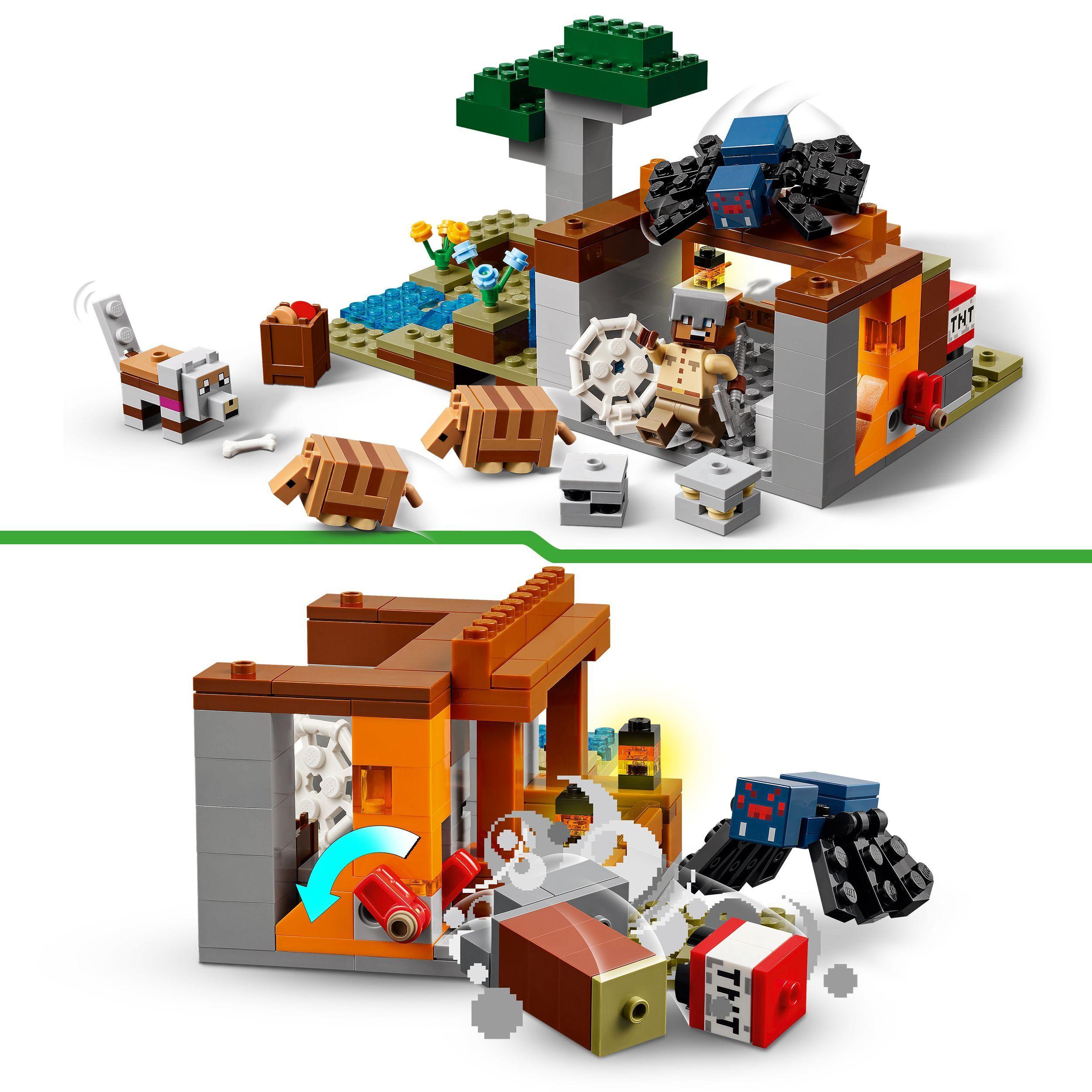 Voir la diapositive 4 : LEGO LEGO Minecraft 21269 L’expédition dans la mine du tatou - Jeu de construction pour garçon