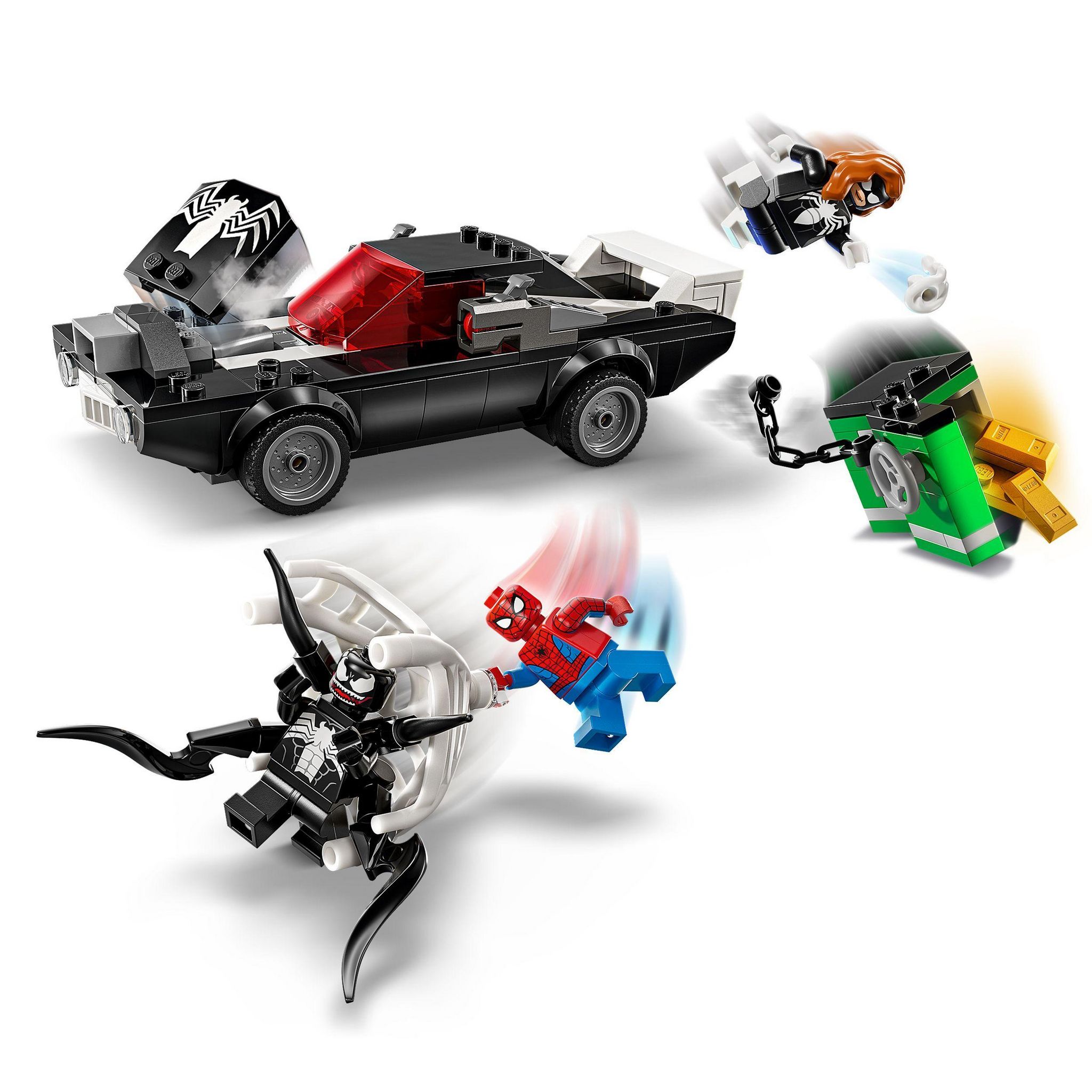 Voir la diapositive 4 : LEGO Marvel 76309 - Spider man contre le bolide de Venom