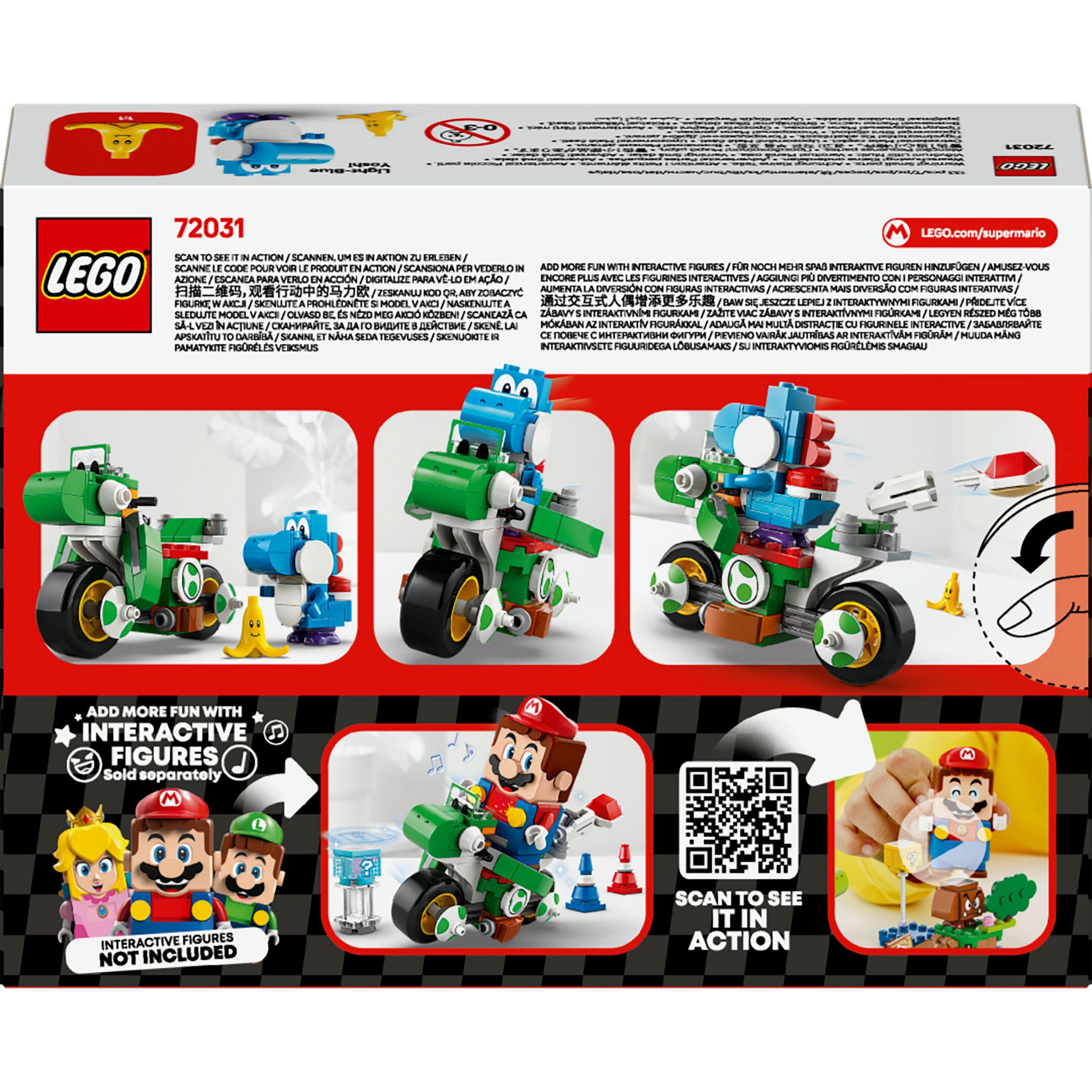 Voir la diapositive 3 : LEGO Mario Kart 72031 - Yoshi moto