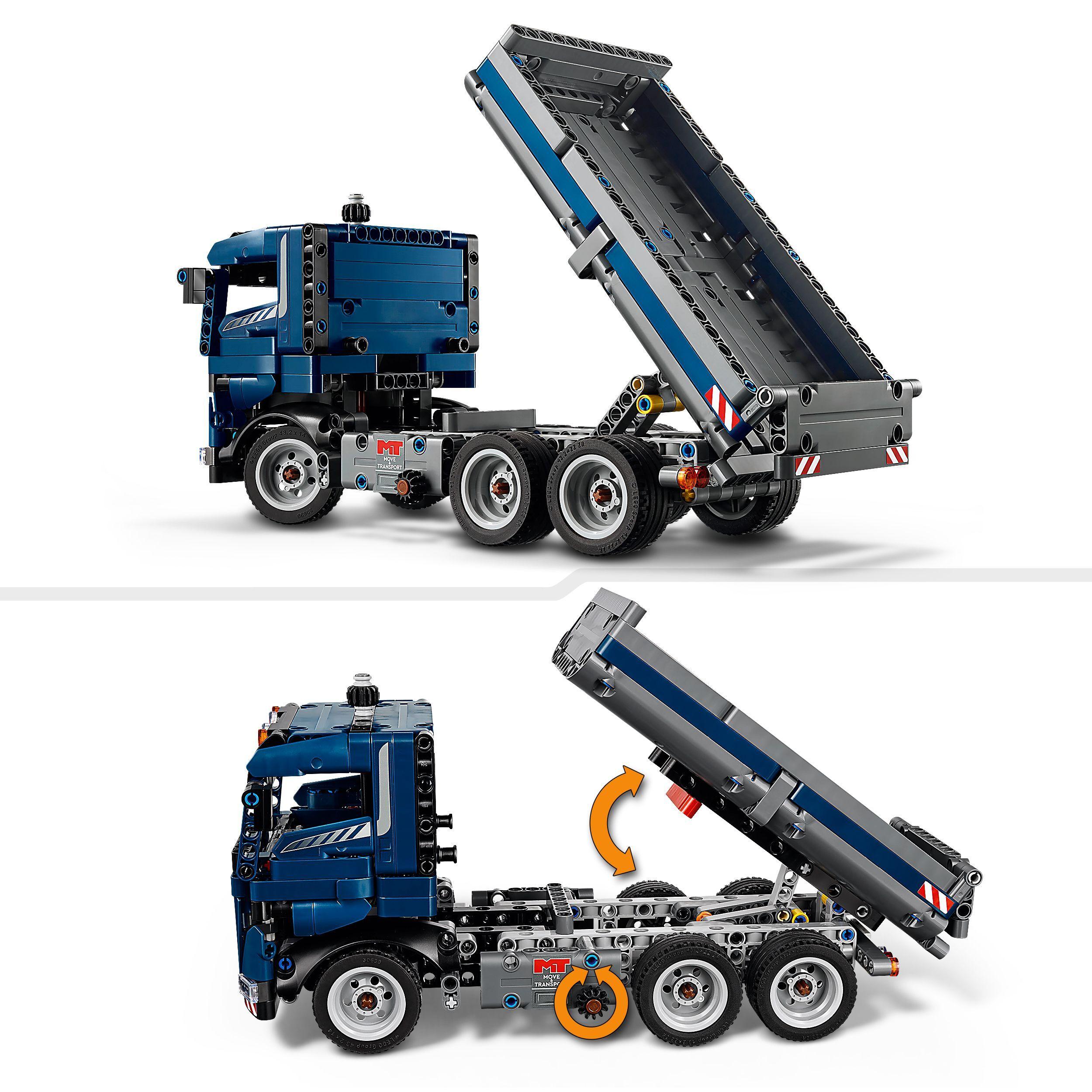Voir la diapositive 4 : LEGO Technic 42203 Camion benne - Jeu de construction pour garçon dès 9 ans - Idée cadeau