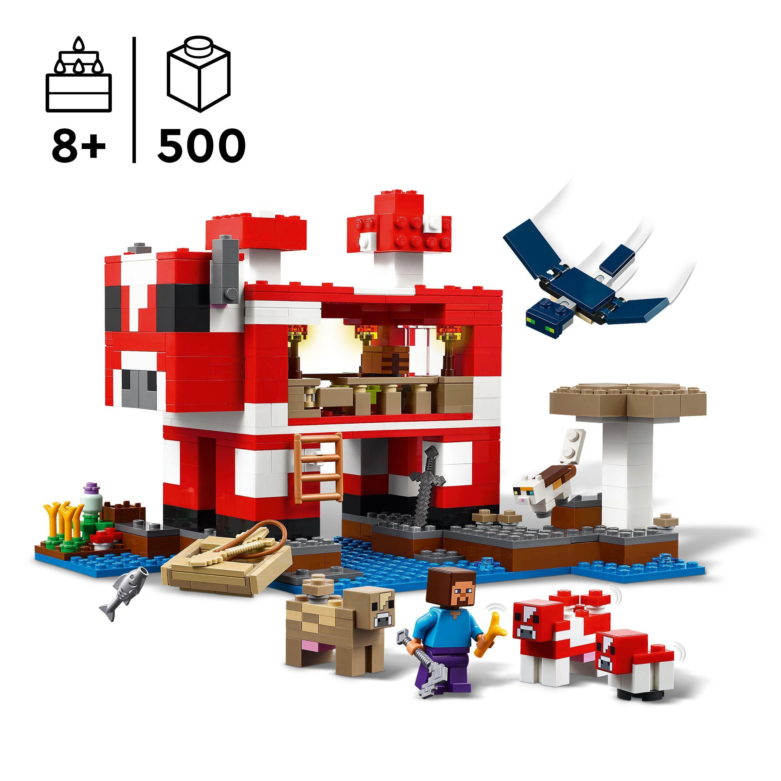Voir la diapositive 3 : LEGO LEGO Minecraft 21270 La Maison des Champimeuhs - Jeu de Construction dès 8 ans