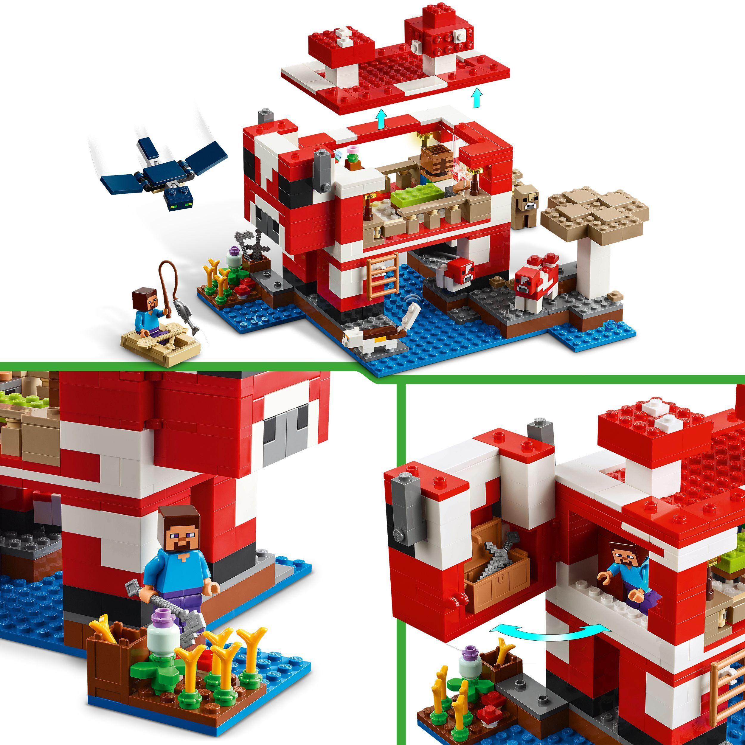 Voir la diapositive 4 : LEGO LEGO Minecraft 21270 La Maison des Champimeuhs - Jeu de Construction dès 8 ans