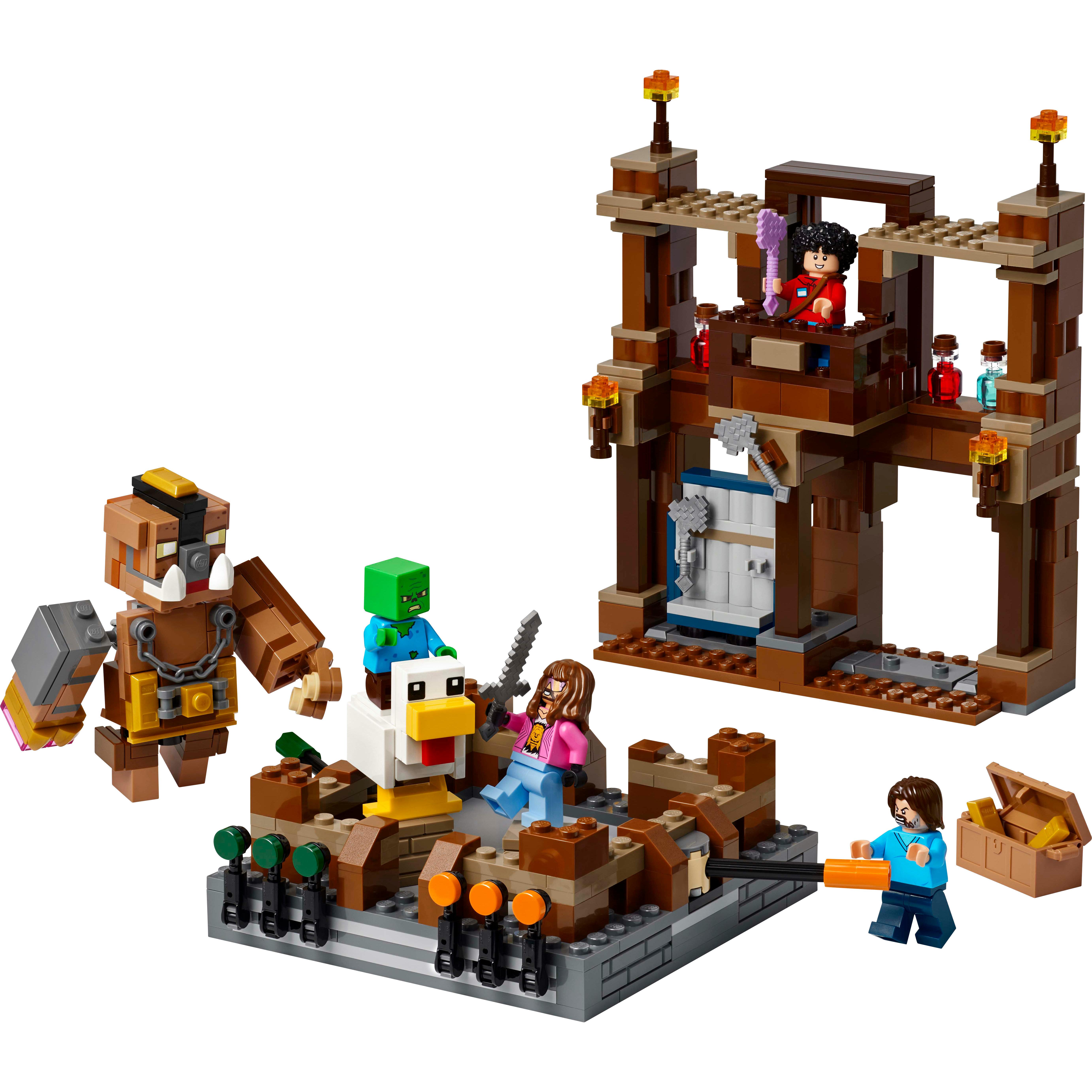 Voir la diapositive 2 : LEGO Minecraft 21272 Le Ring du Manoir des Bois - Jeu de construction garçon dès 10 ans