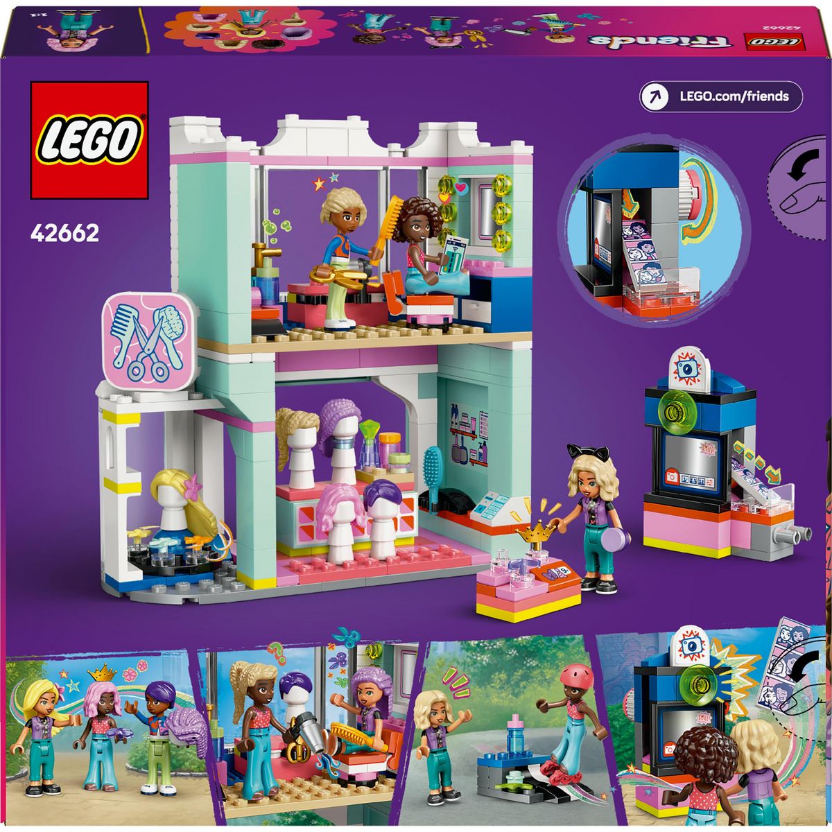 LEGO Friends 42662 - Salon de coiffure et la boutique d'Accessoires