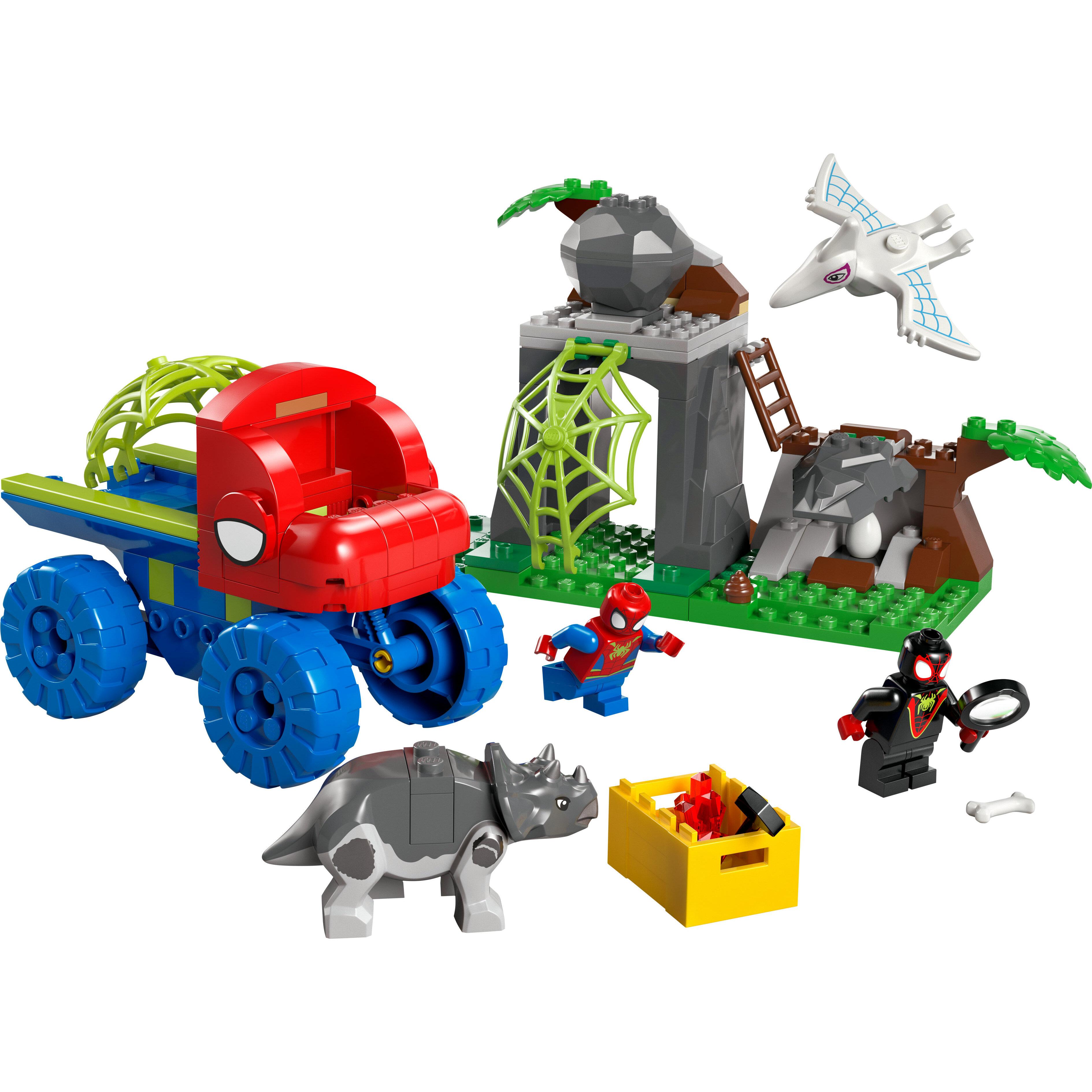 Voir la diapositive 2 : LEGO Marvel 11199 - Sauvetage de l'équipe Spidey en Dino-Véhicule