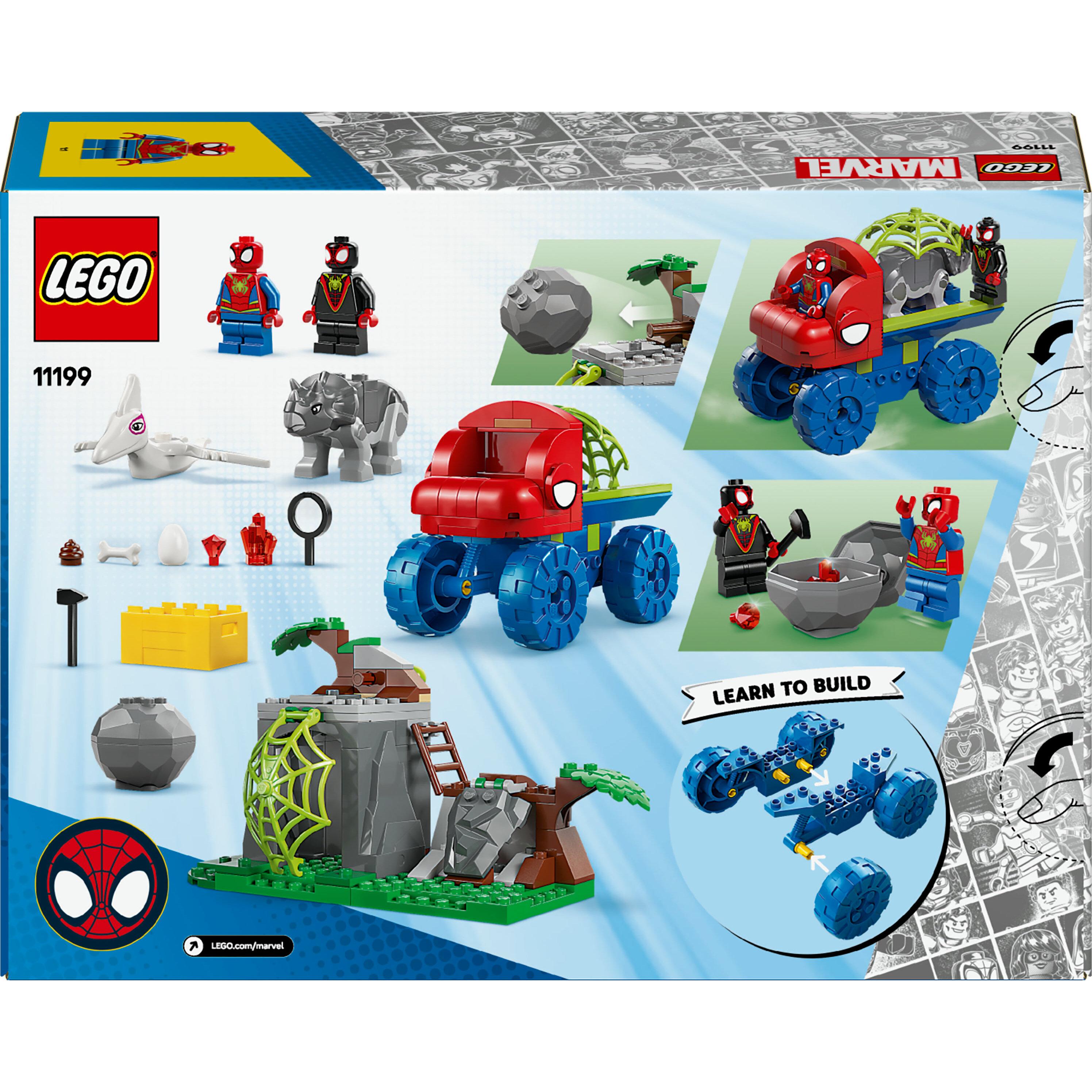 Voir la diapositive 8 : LEGO Marvel 11199 - Sauvetage de l'équipe Spidey en Dino-Véhicule