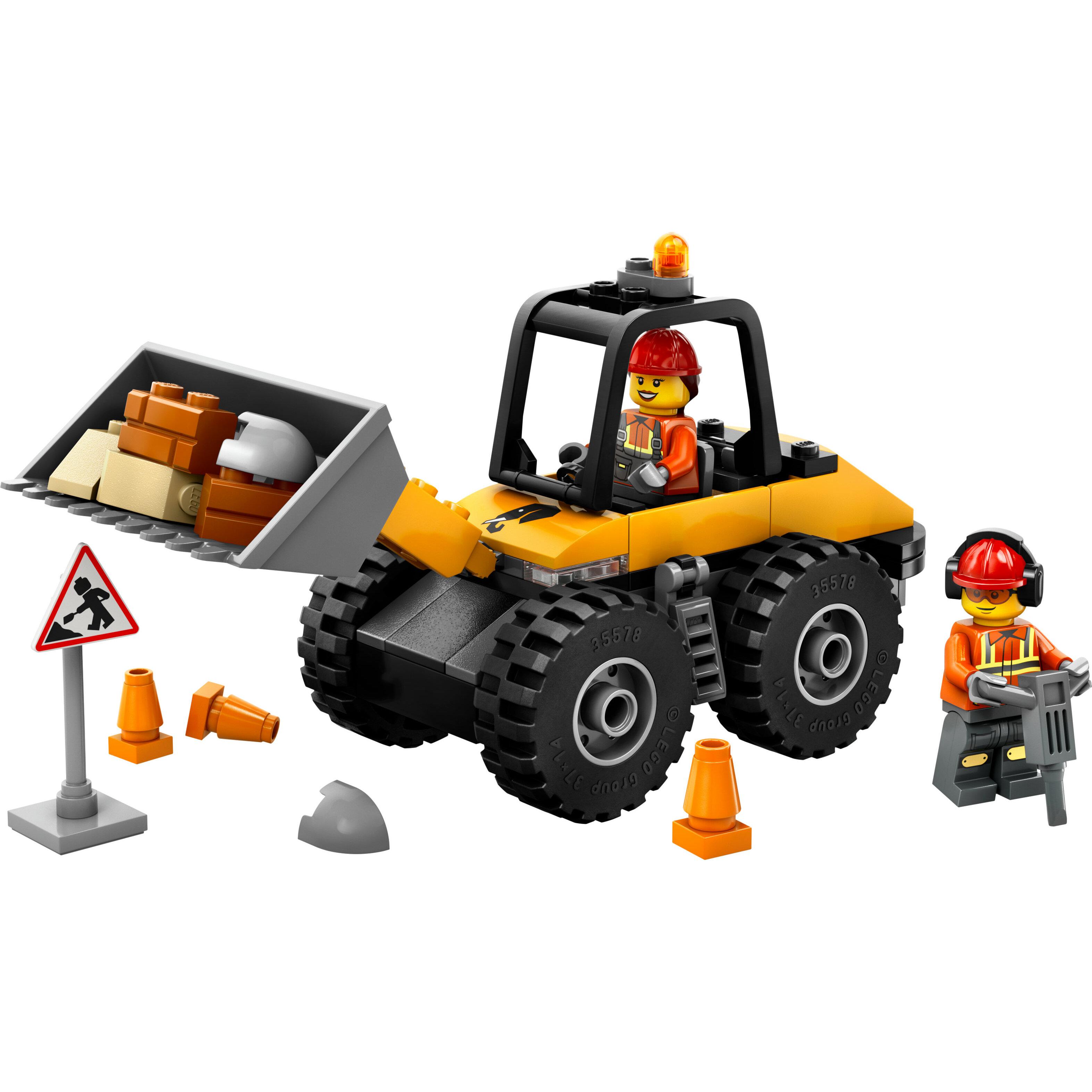 Voir la diapositive 2 : LEGO City 60450 - La chargeuse de chantier jaune
