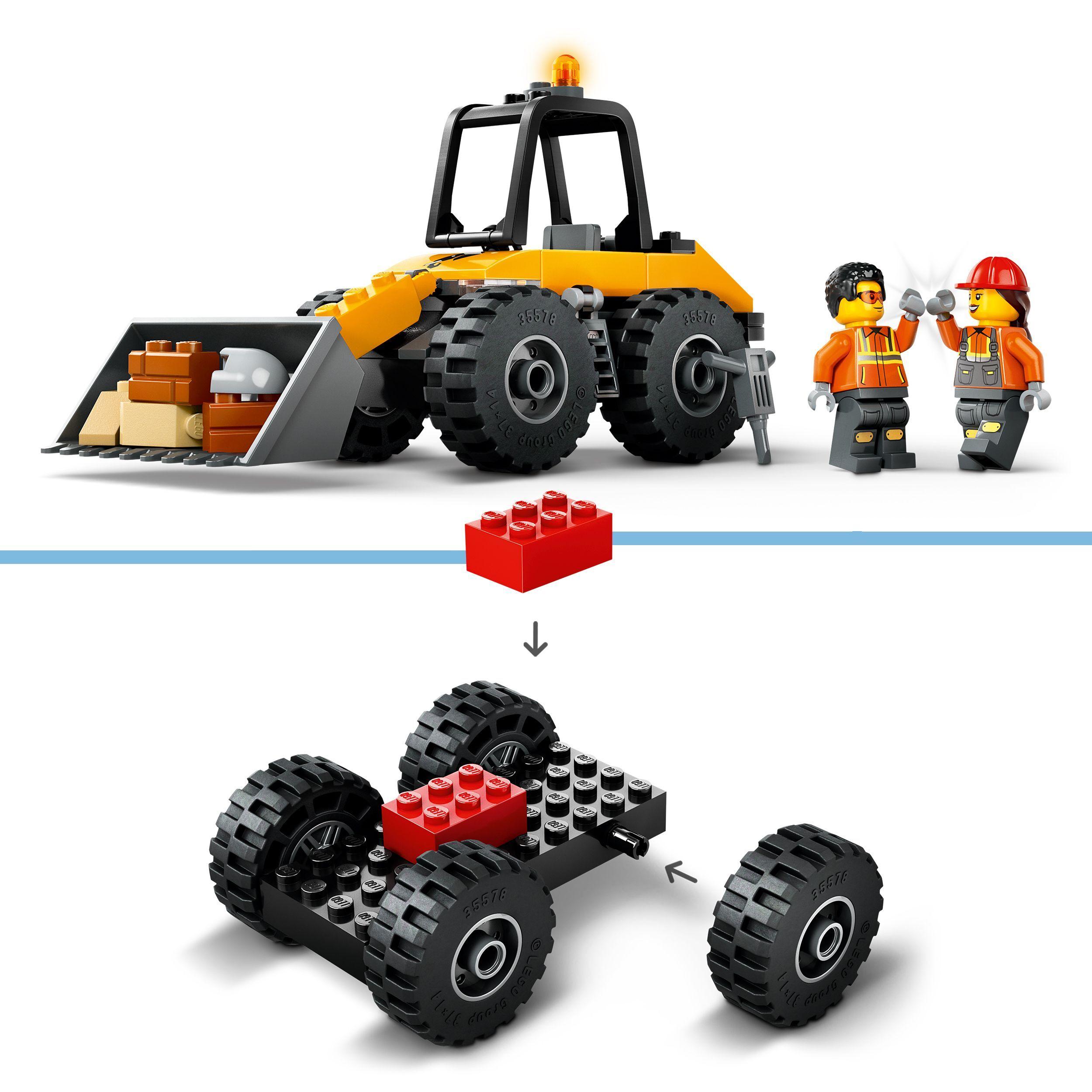 Voir la diapositive 4 : LEGO City 60450 - La chargeuse de chantier jaune