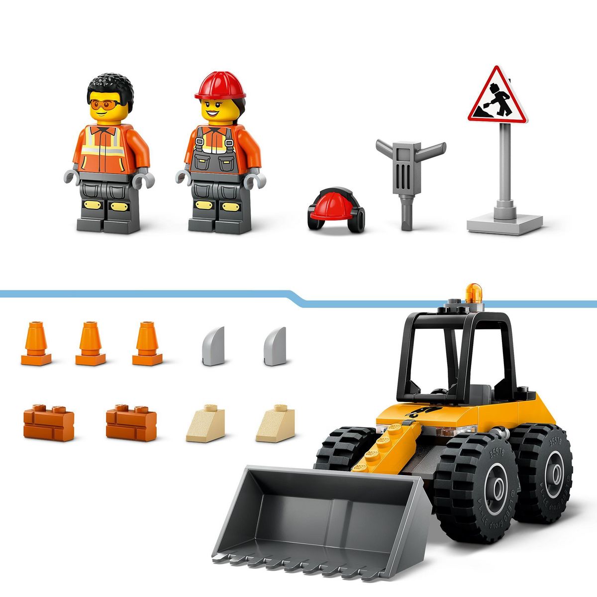 LEGO City 60450 - La chargeuse de chantier jaune