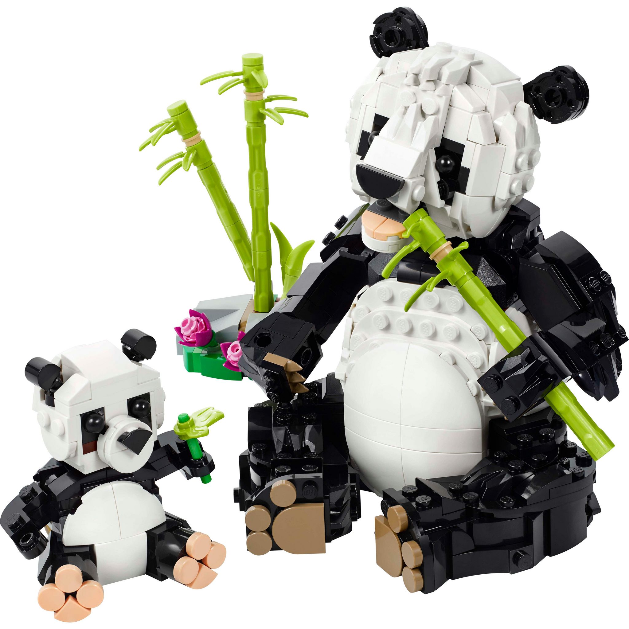Voir la diapositive 2 : LEGO Creator 31165 - Les Animaux Sauvages : La Famille des Pandas