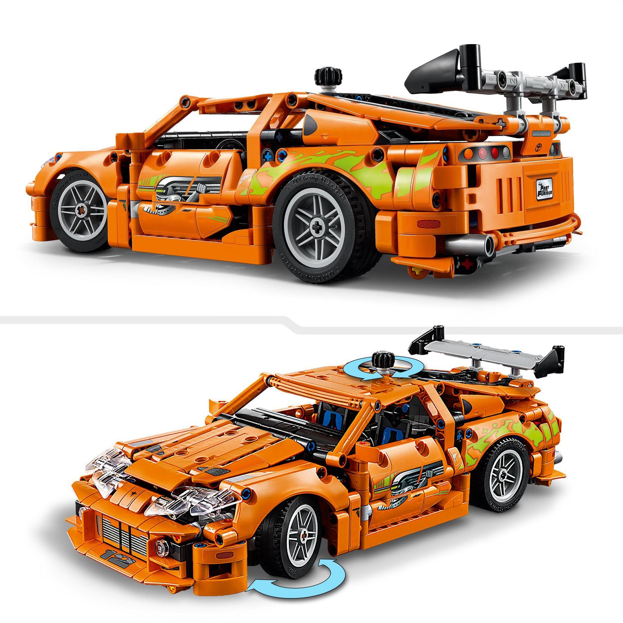 Voir la diapositive 4 : LEGO Technic 42204 - Voiture Fast and Furious Toyota Supra MK4