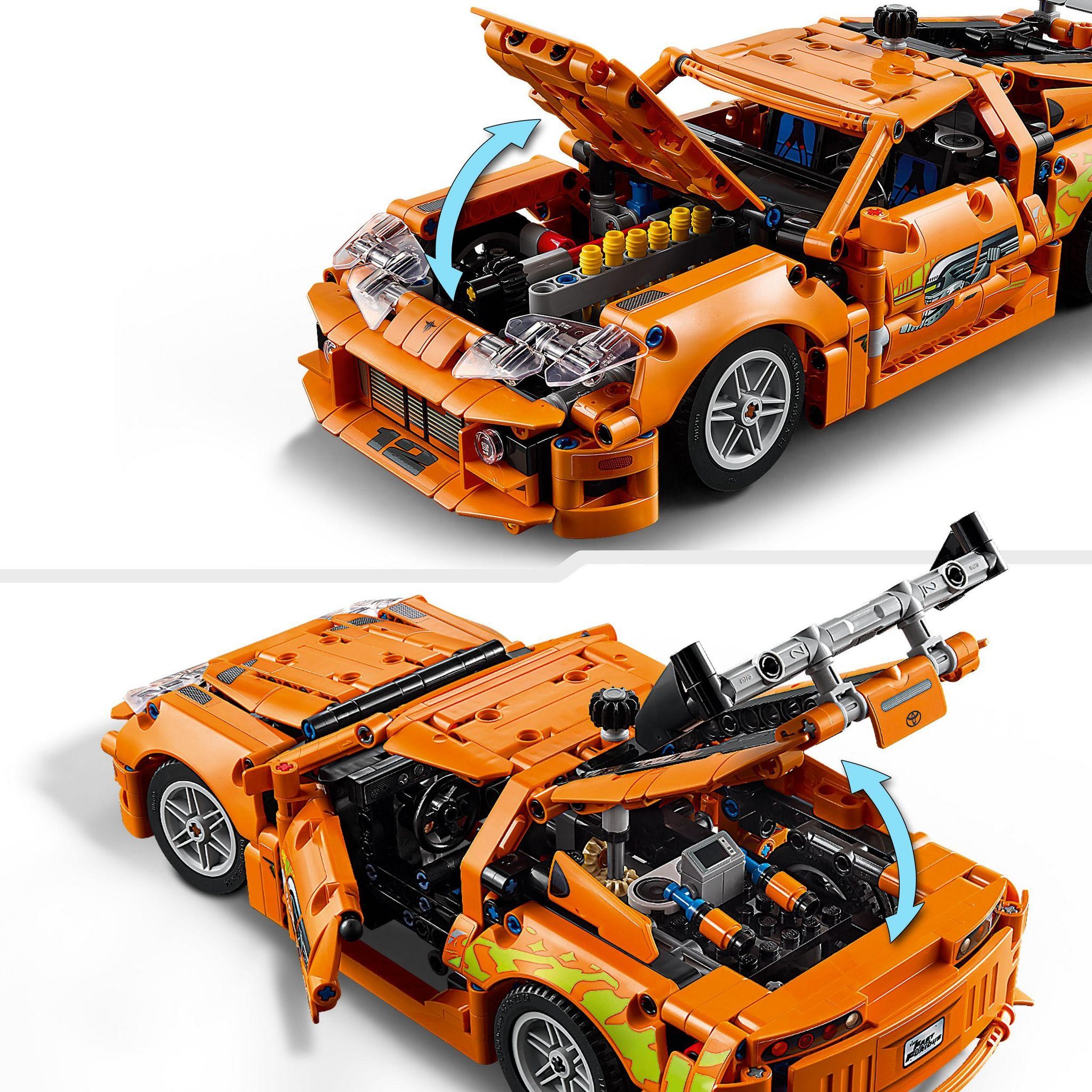 Voir la diapositive 5 : LEGO Technic 42204 - Voiture Fast and Furious Toyota Supra MK4