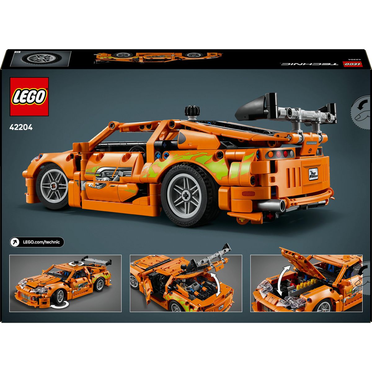 LEGO Technic 42204 - Voiture Fast and Furious Toyota Supra MK4