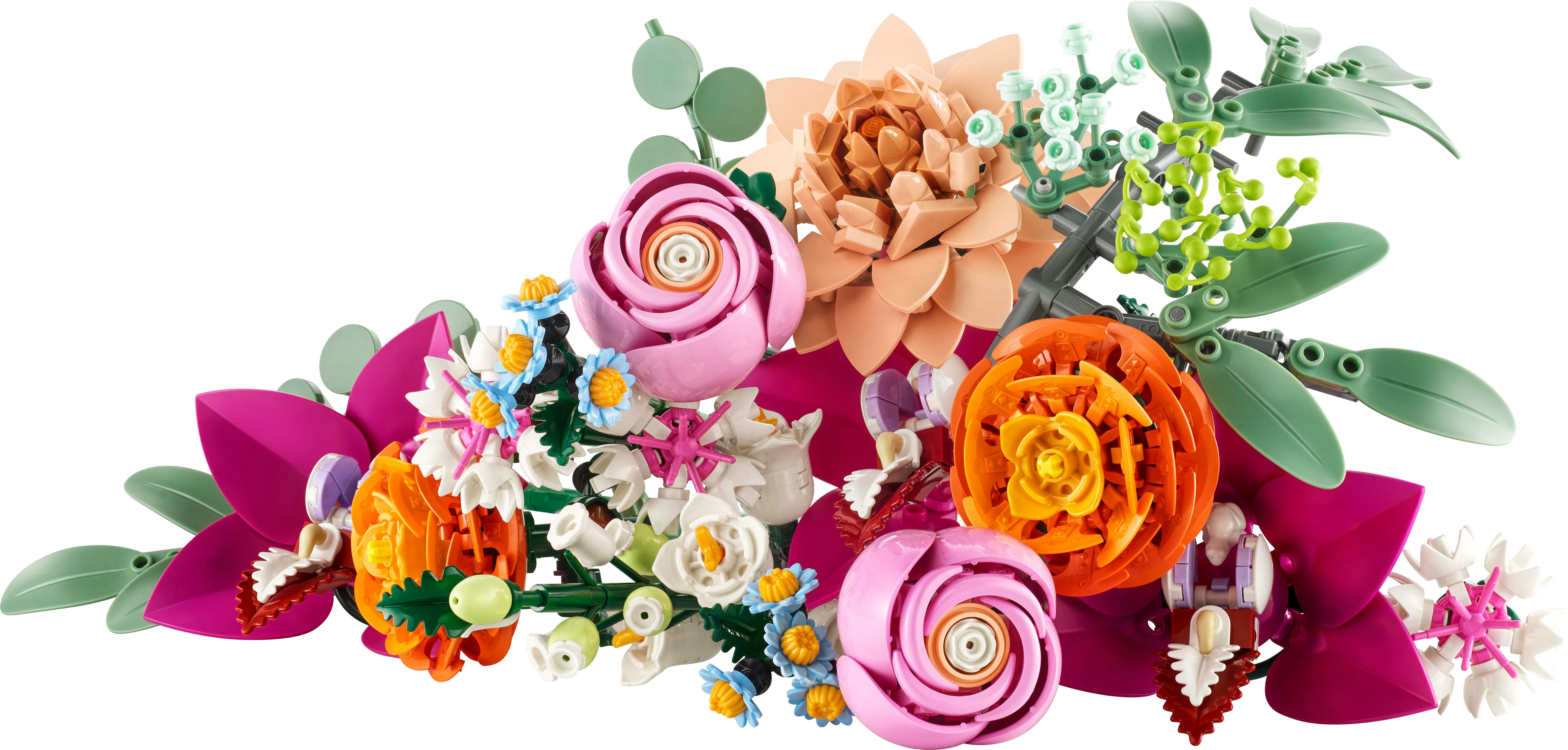 Voir la diapositive 2 : LEGO LEGO Botanicals 10342 Le Joli Bouquet de Fleurs Roses - Set de Construction pour Adulte