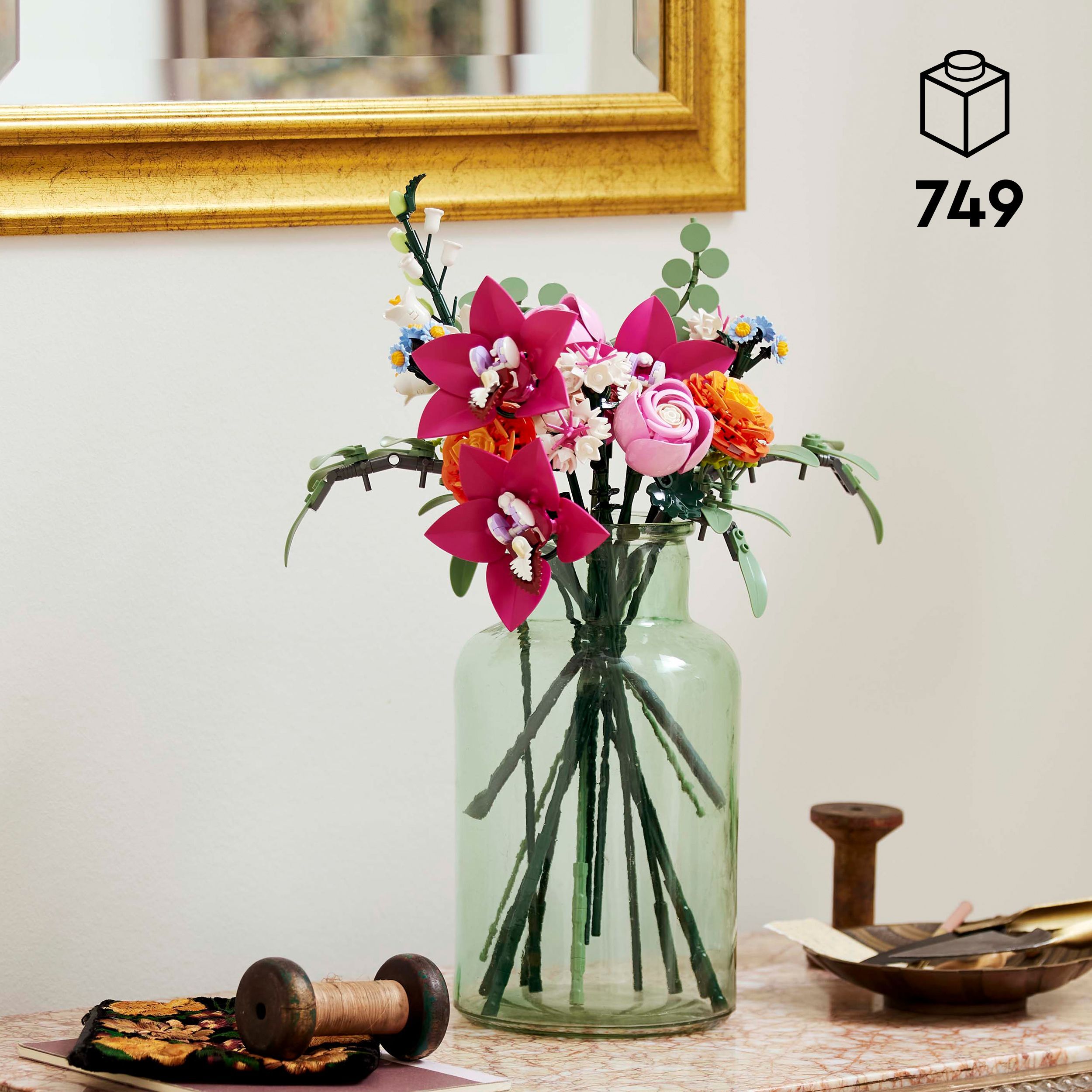 Voir la diapositive 3 : LEGO LEGO Botanicals 10342 Le Joli Bouquet de Fleurs Roses - Set de Construction pour Adulte