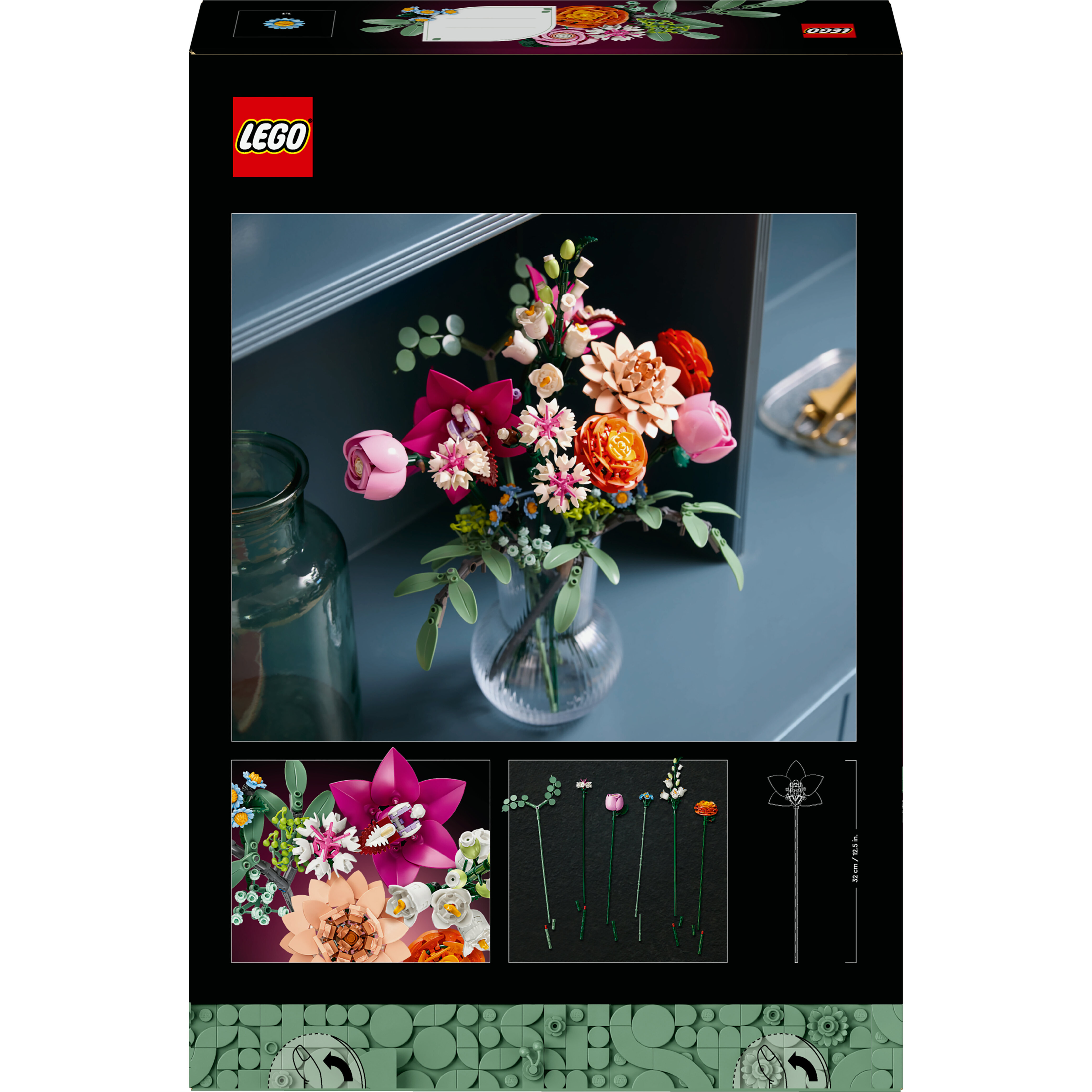 Voir la diapositive 8 : LEGO LEGO Botanicals 10342 Le Joli Bouquet de Fleurs Roses - Set de Construction pour Adulte