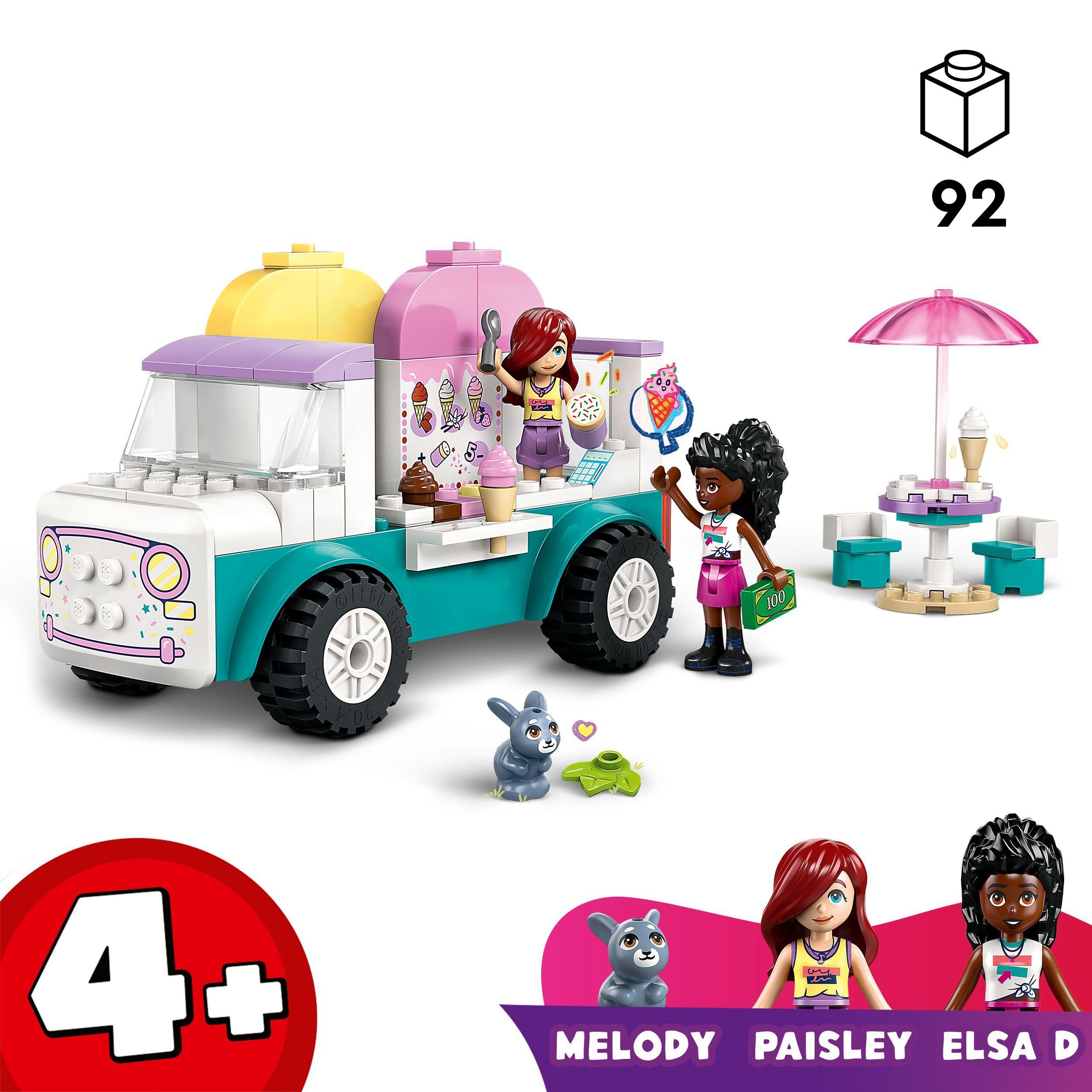 Voir la diapositive 3 : LEGO LEGO Friends 42644 Le camion de glaces de Heartlake City - Jeu de construction dès 4 ans