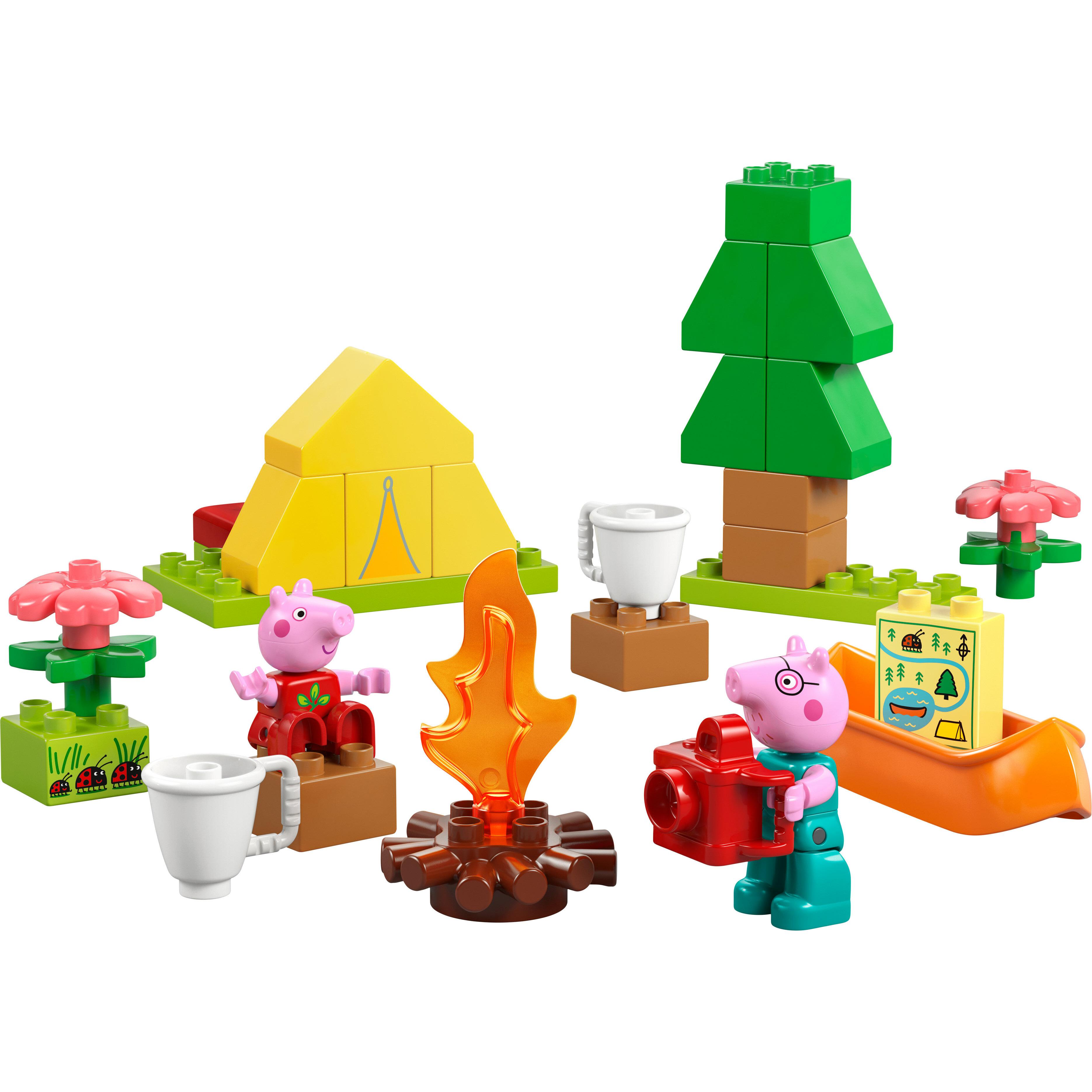 Voir la diapositive 2 : LEGO DUPLO Peppa Pig 10452 Les Vacances au Camping - Jeu de Construction Montessori 2 ans