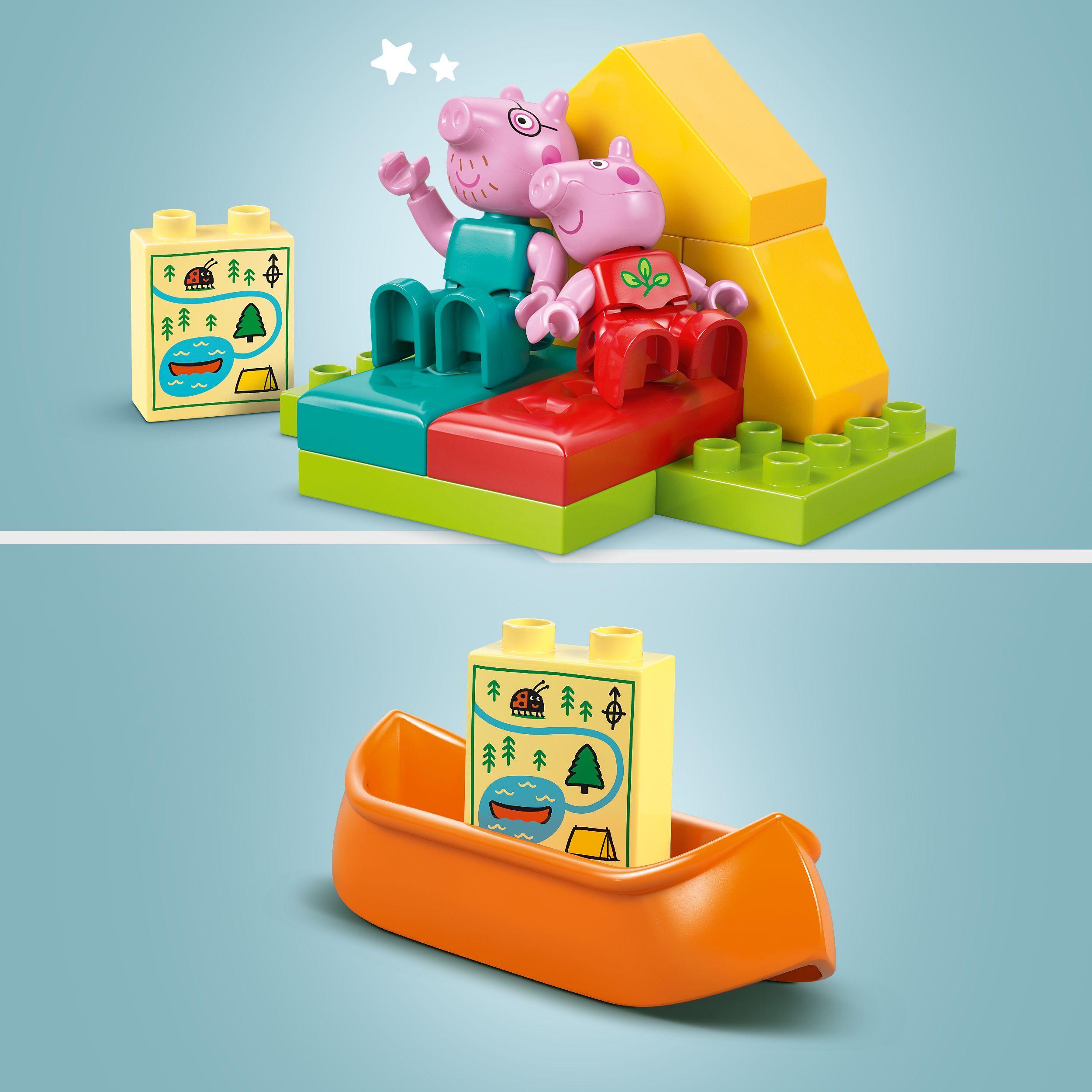 Voir la diapositive 4 : LEGO DUPLO Peppa Pig 10452 Les Vacances au Camping - Jeu de Construction Montessori 2 ans