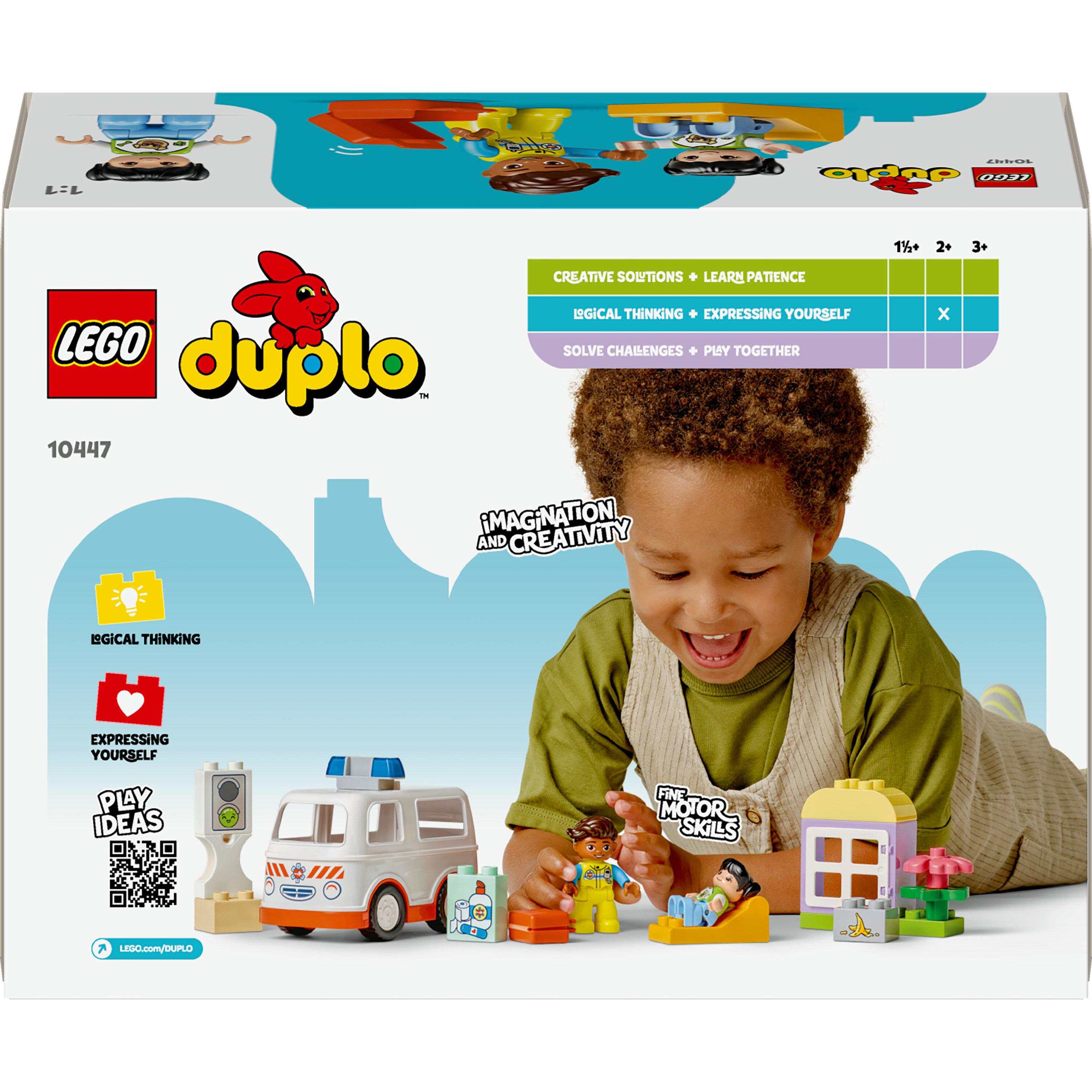 Voir la diapositive 8 : LEGO LEGO DUPLO 10447 L’Ambulance et le Chauffeur - Jouet Interactif pour les Enfants dès 2 ans