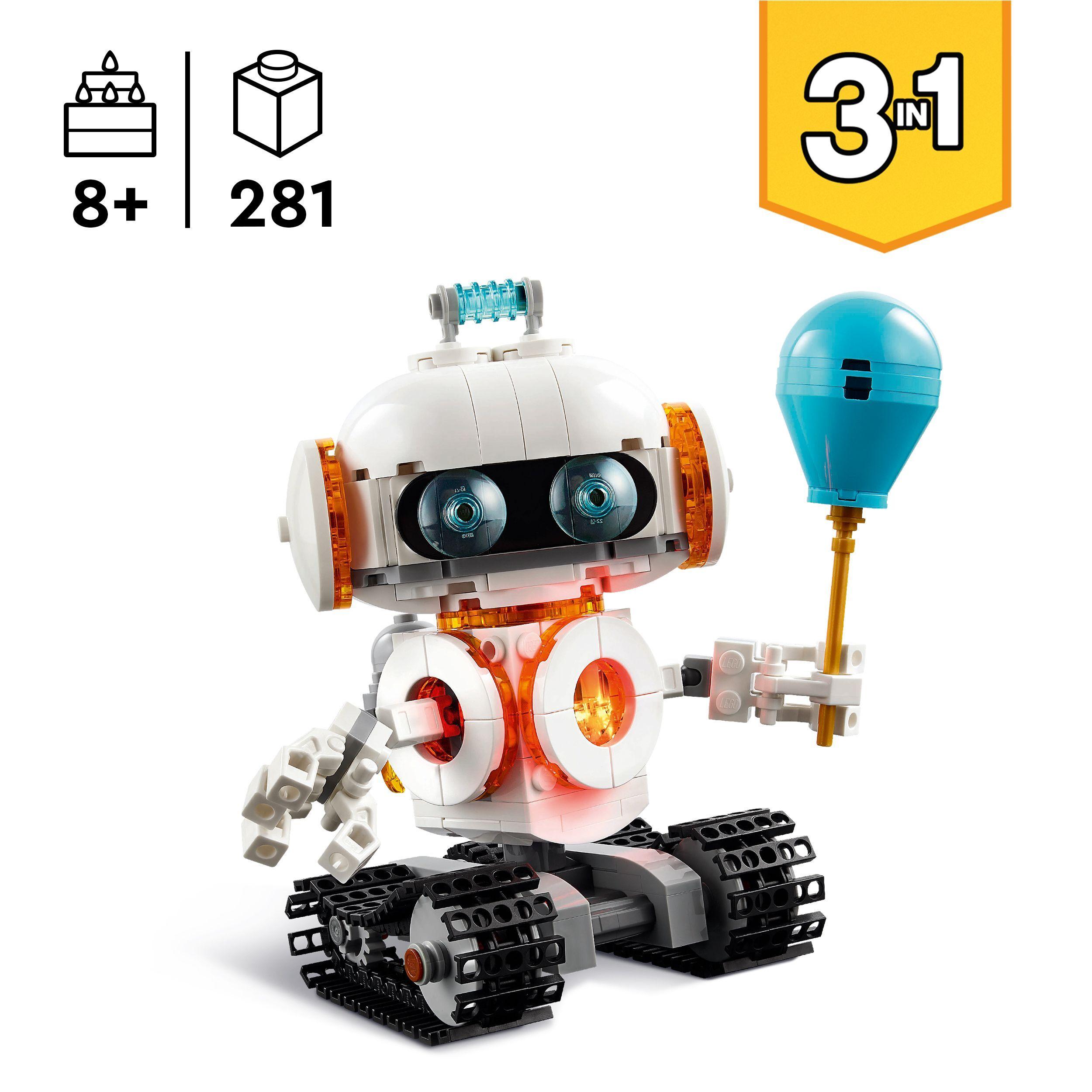 Voir la diapositive 3 : LEGO LEGO Creator 31164 3-en-1 Le robot de l’espace - Jeu de construction pour garçon dès 8 ans