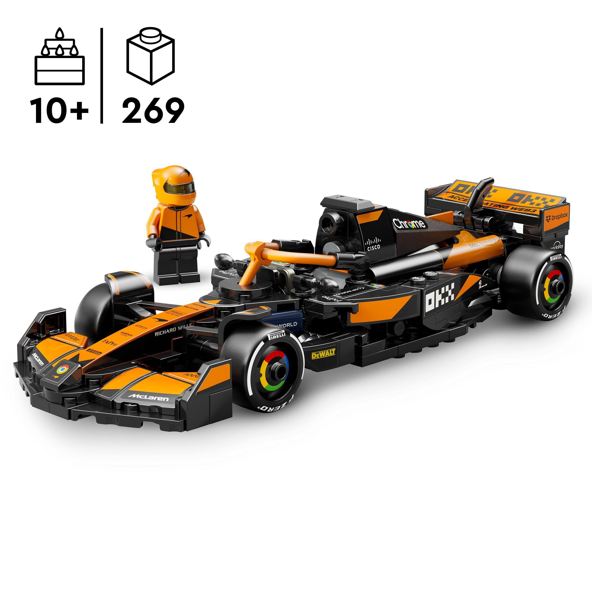 Voir la diapositive 3 : LEGO Speed Champions 77251 Voiture F1 McLaren Team MCL38 - Jeu de construction dès 10 ans