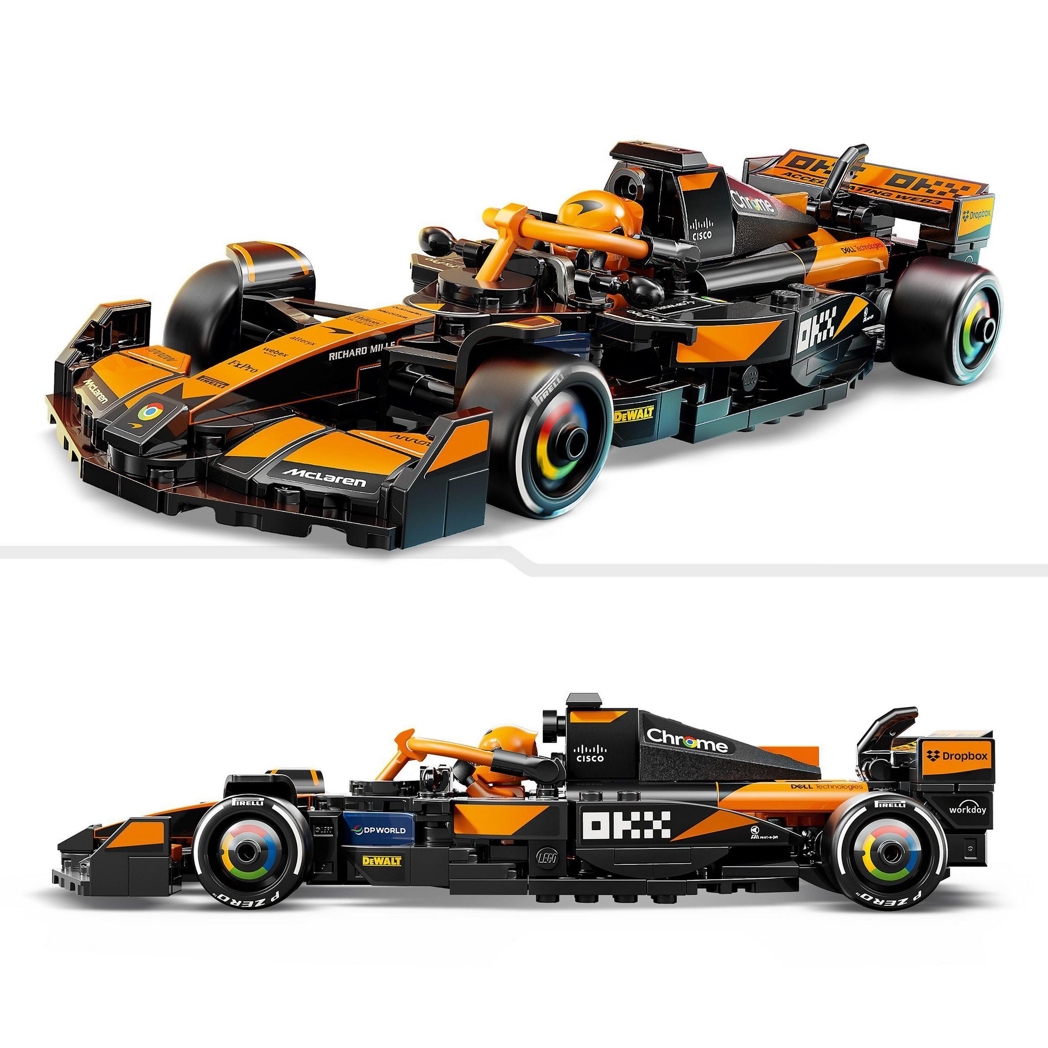 Voir la diapositive 4 : LEGO Speed Champions 77251 - Voiture F1 McLaren team MCL38
