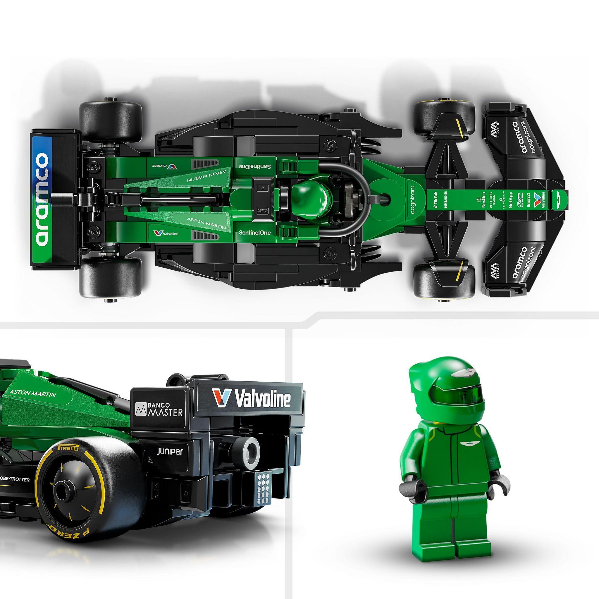 Voir la diapositive 5 : LEGO Speed Champions 77245 - Voiture F1 Aston Martin Aramco AMR24