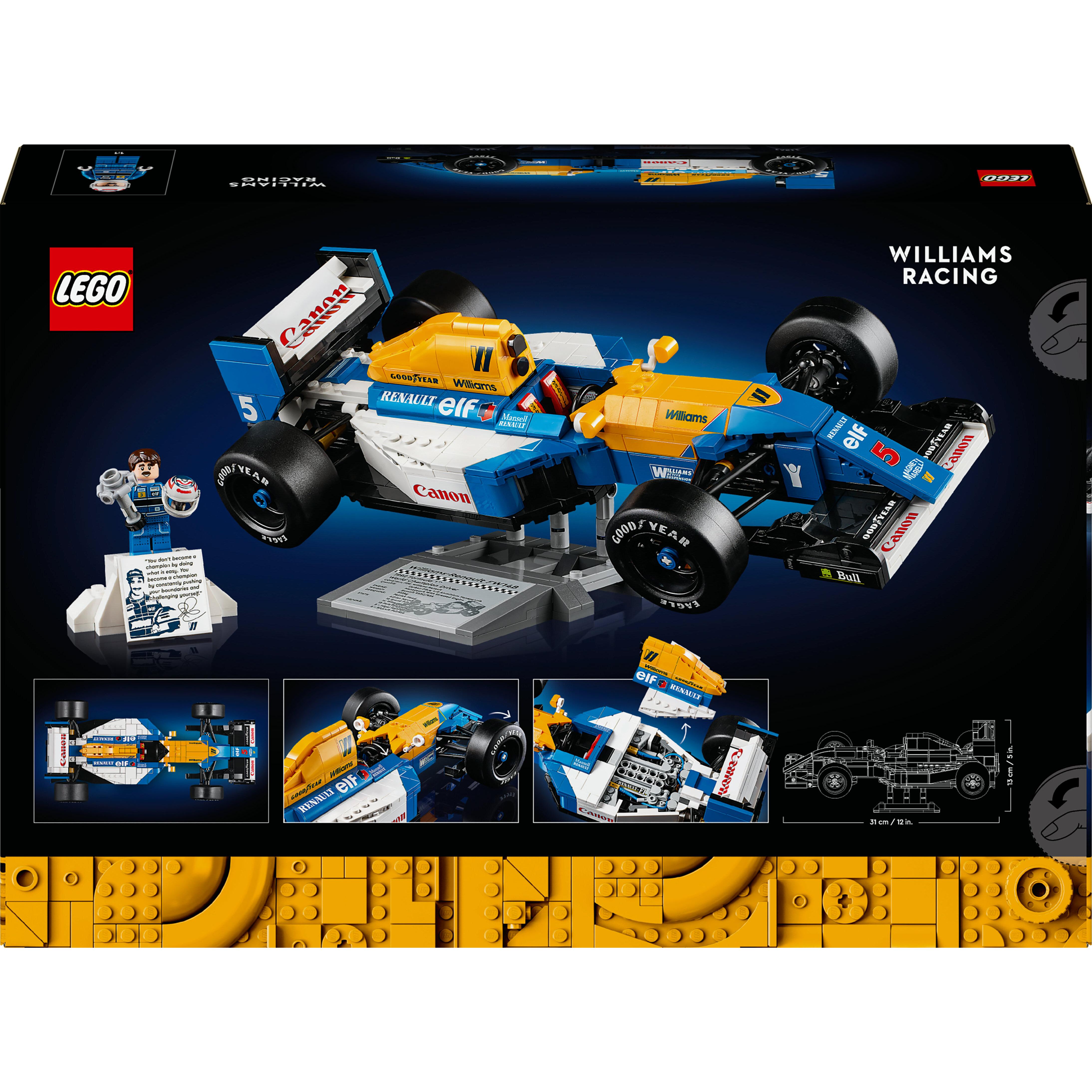 Voir la diapositive 8 : LEGO Icons 10353 - Williams Racing FW14B et Nigel Mansell