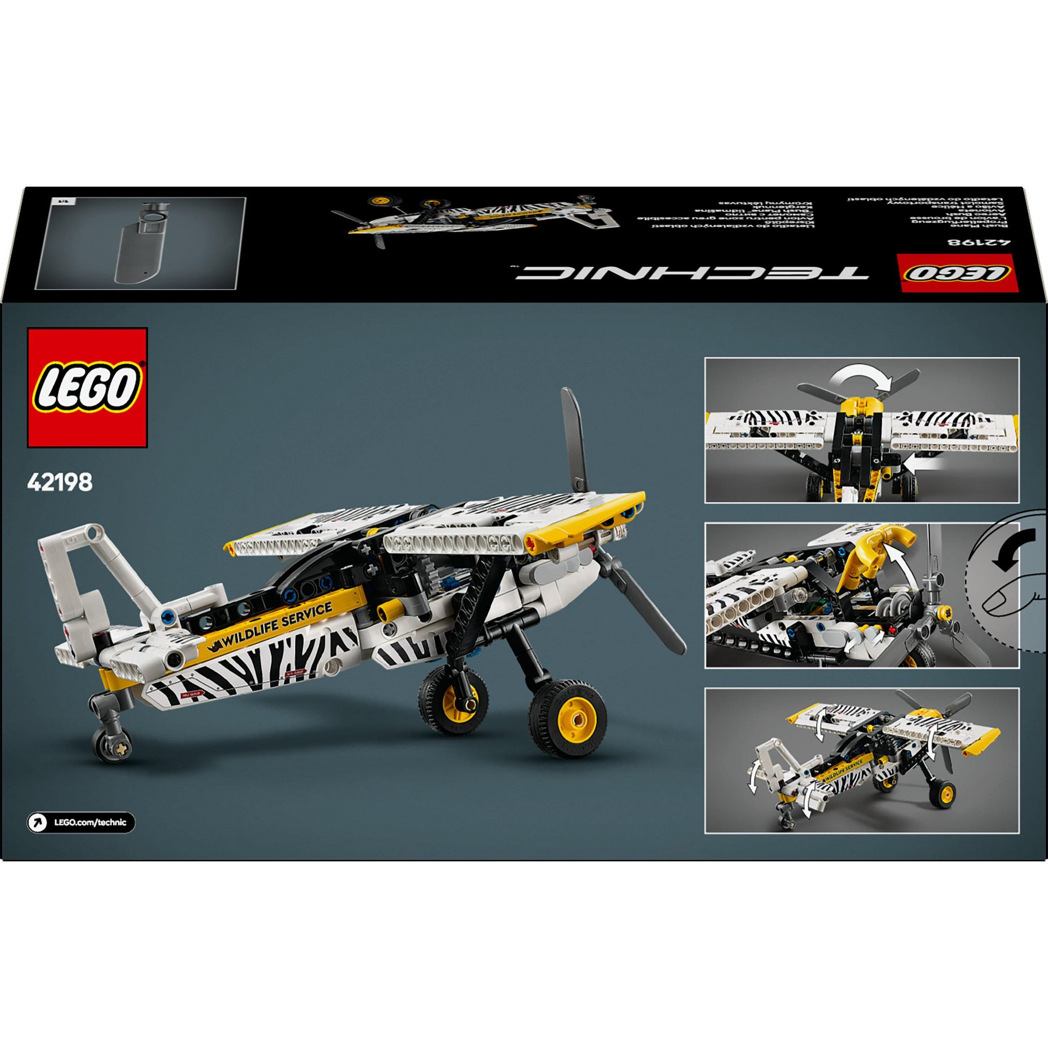 Voir la diapositive 7 : LEGO Technic 42198 - L'avion de Brousse